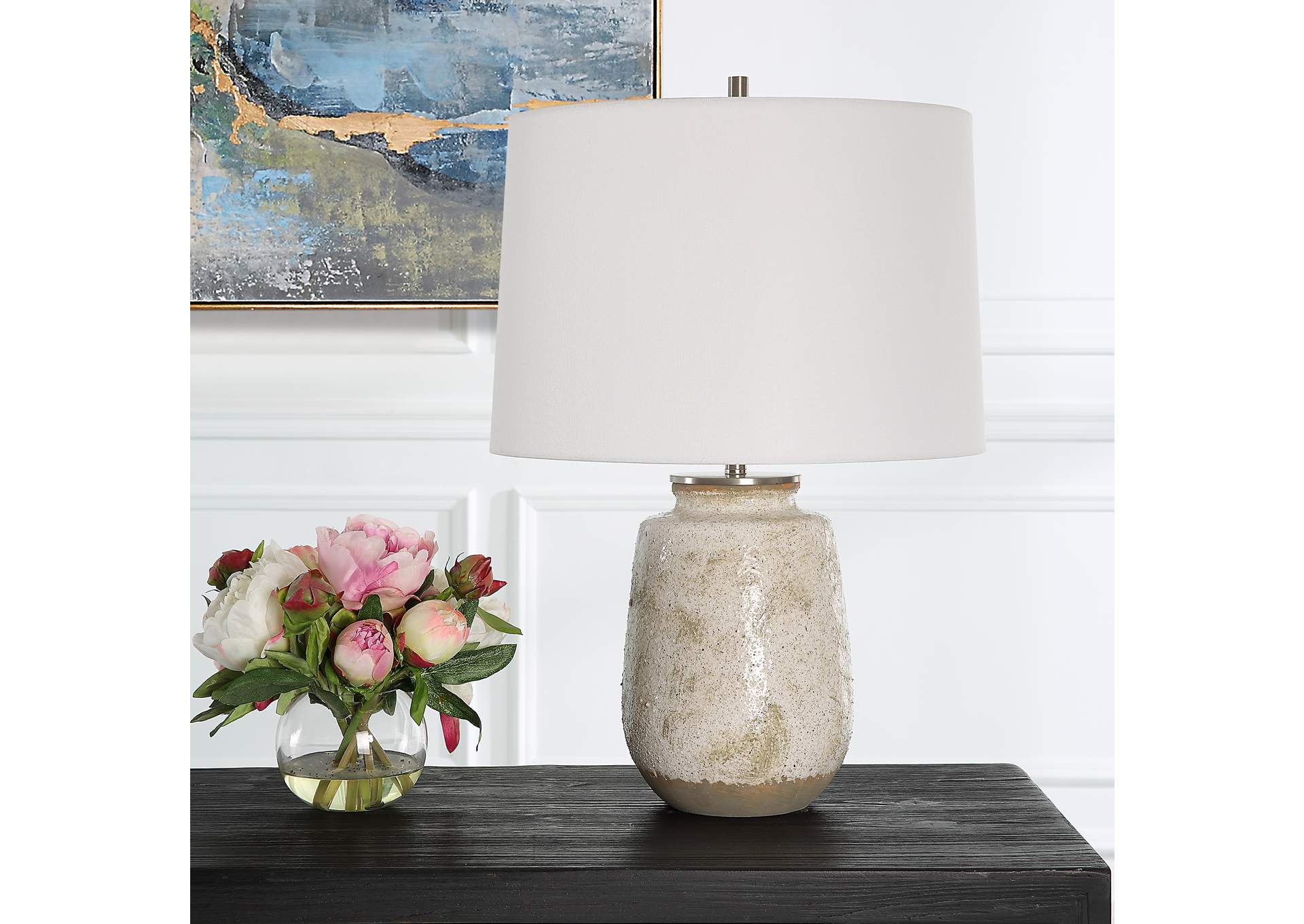 Uttermost Medan Taupe & Gray Table Lamp