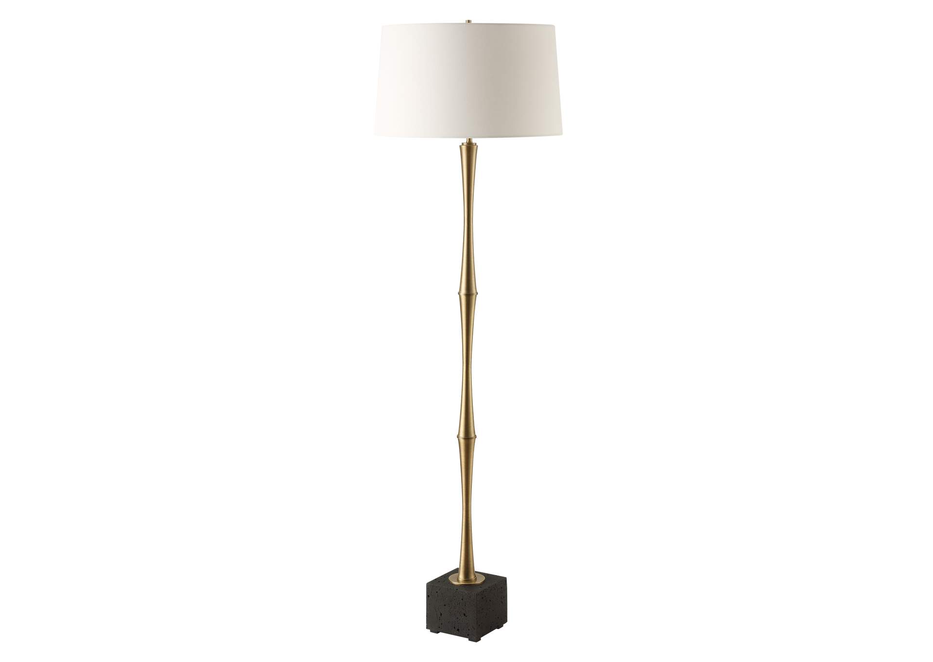 Uttermost Shino Antique Brass Floor Lamp