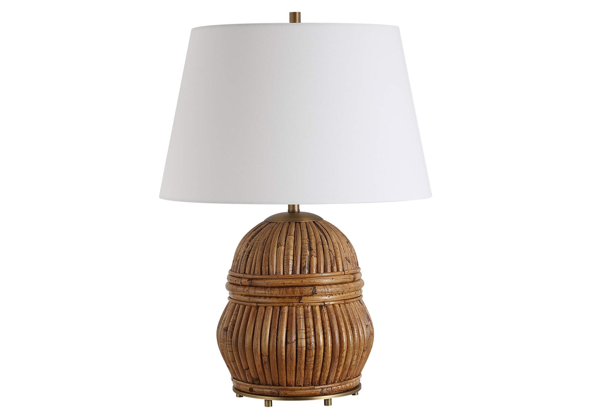 Uttermost Reed Honey Rattan Table Lamp