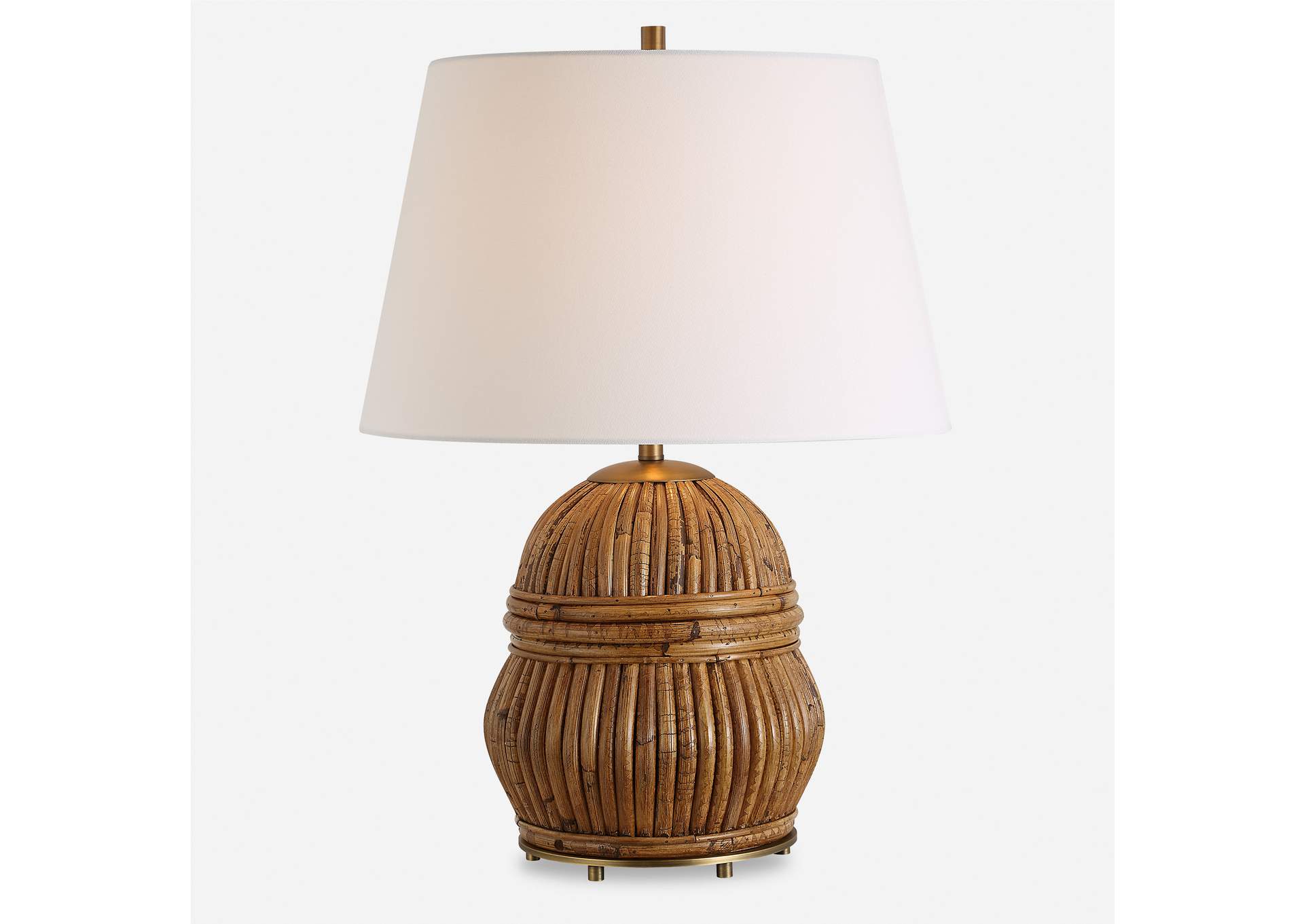 Uttermost Reed Honey Rattan Table Lamp