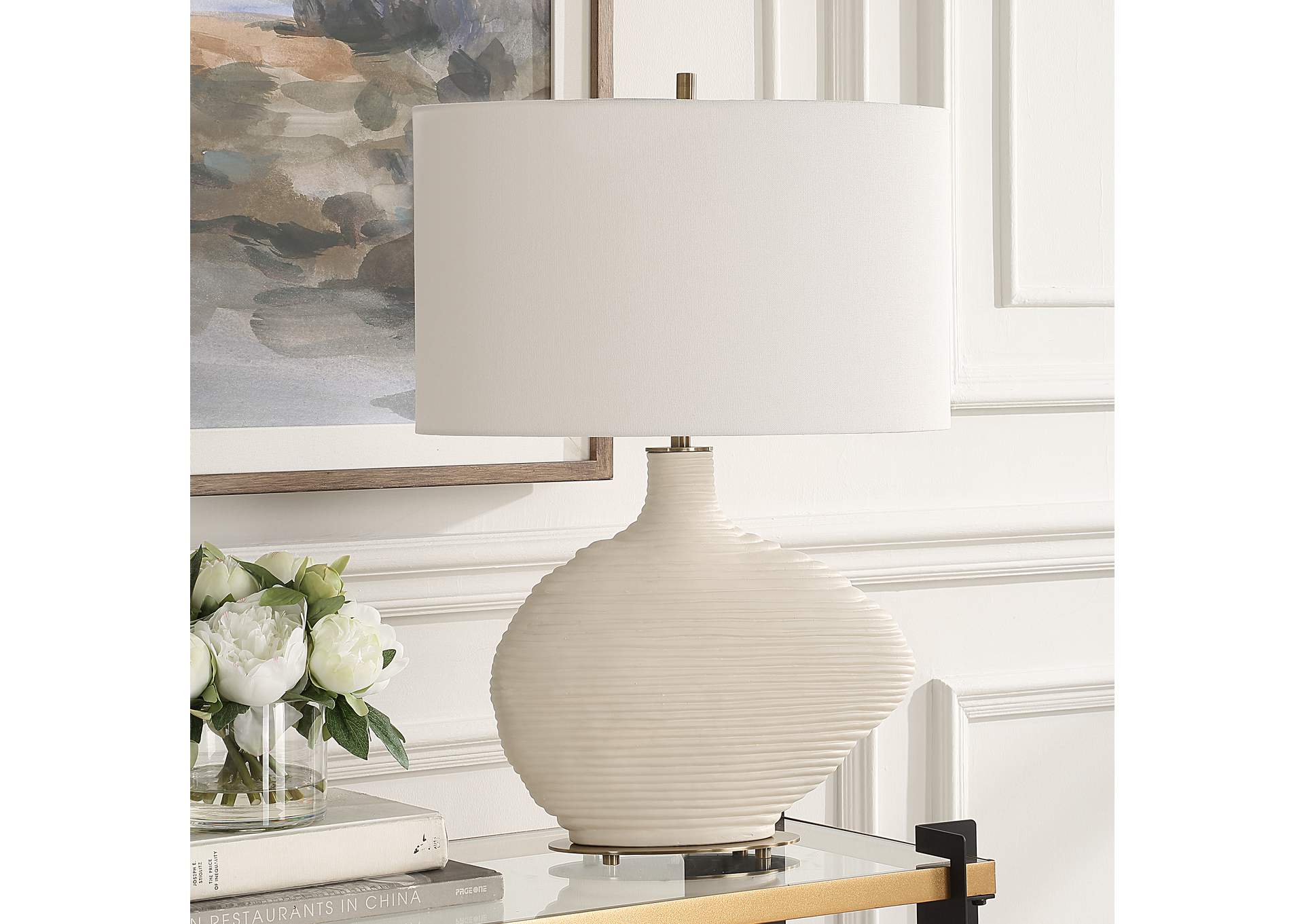 Uttermost Duostacked Ceramic Table Lamp
