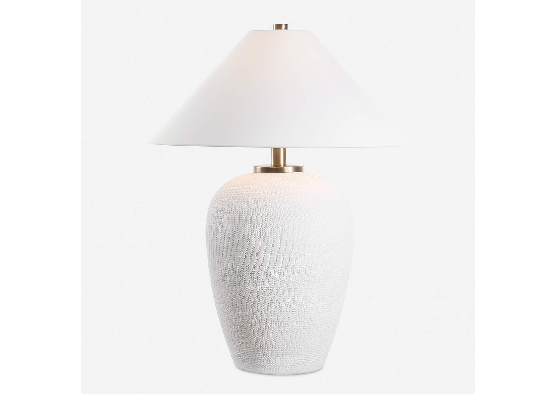 Uttermost Merriton Matt White Table Lamp