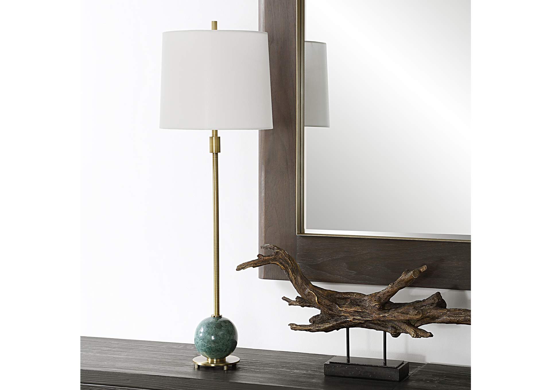 Uttermost Bledel Brass Buffet Lamp