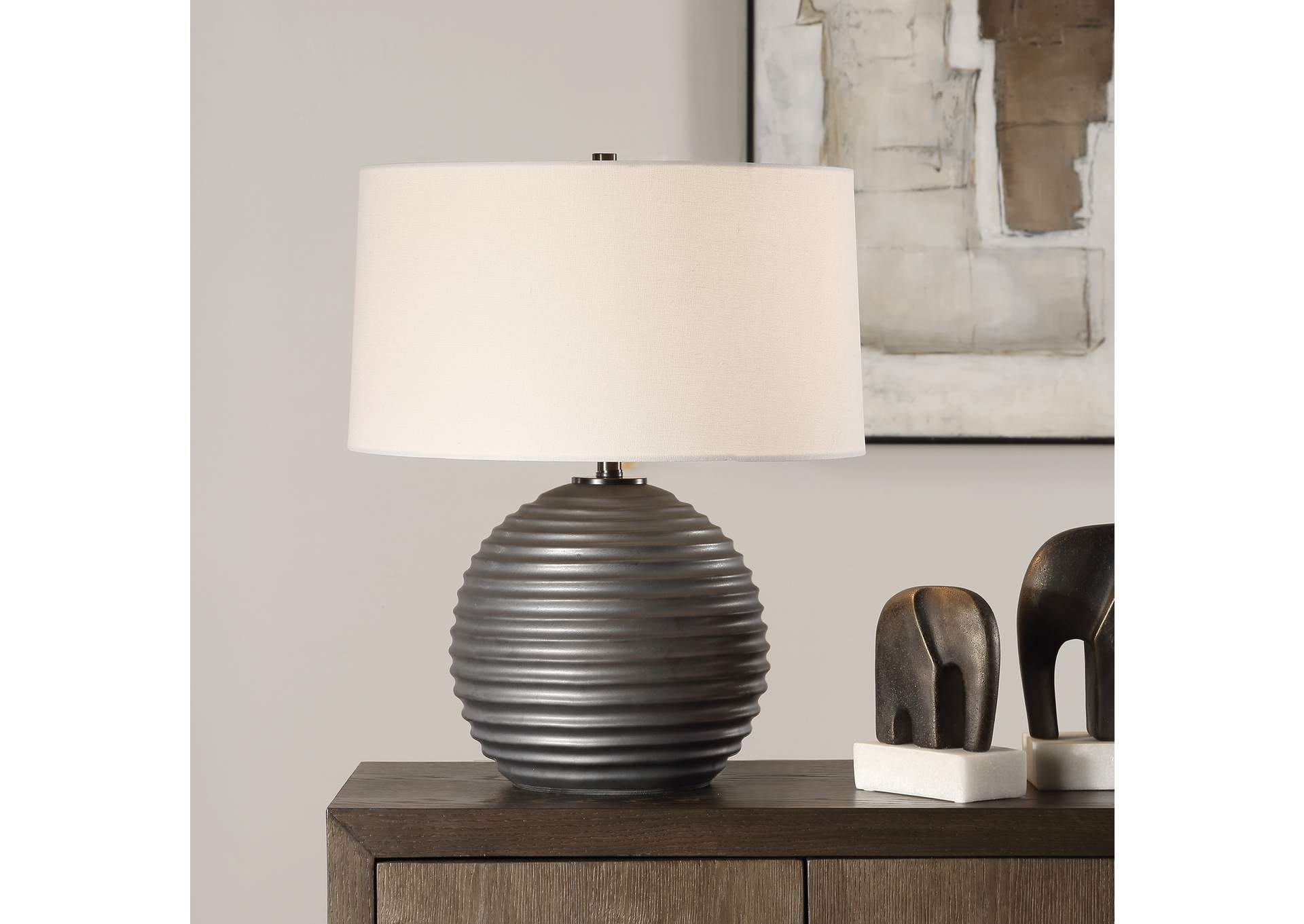 Uttermost Chelsom Ribbed Table Lamp