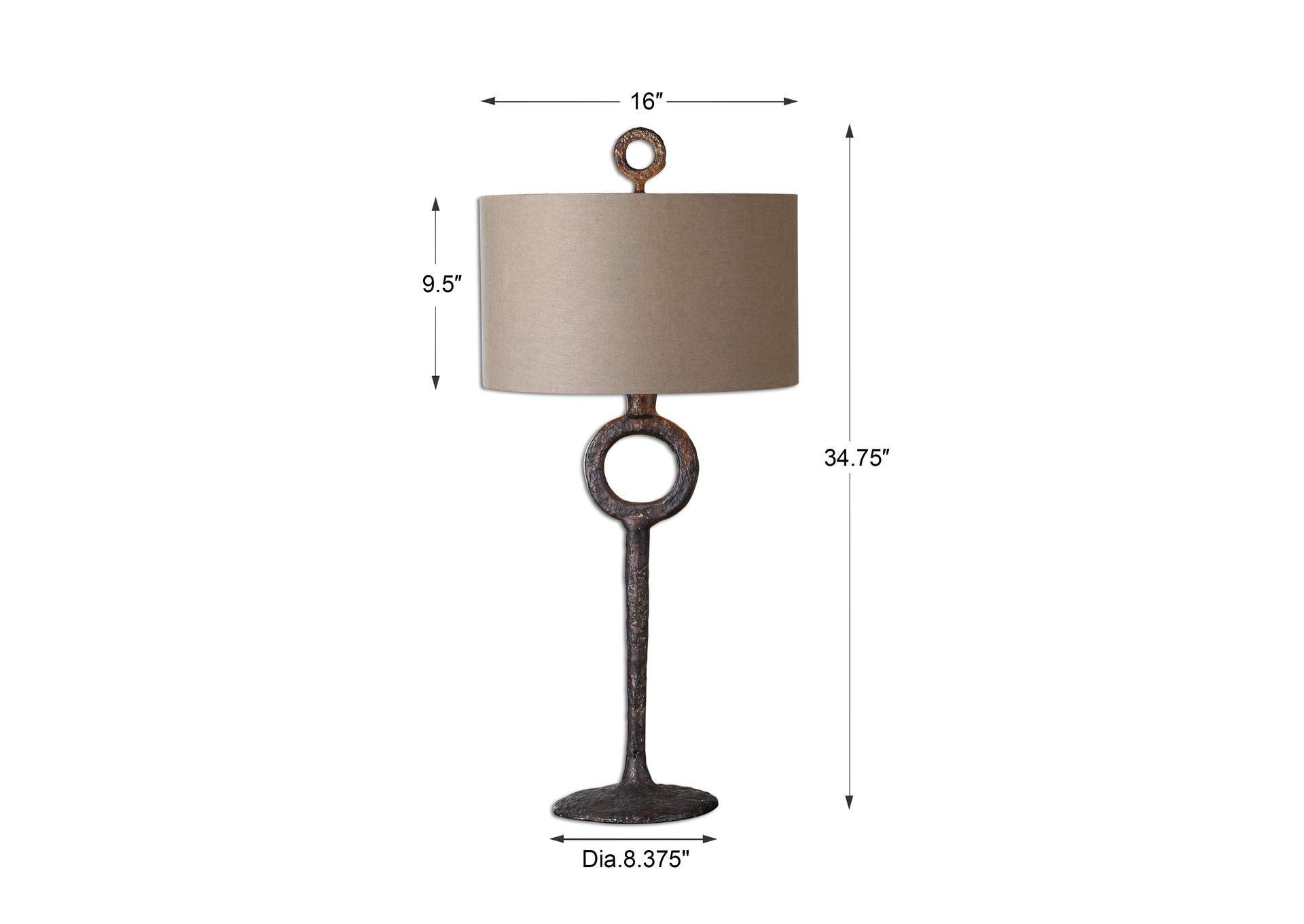 Uttermost Ferro Cast Iron Table Lamp