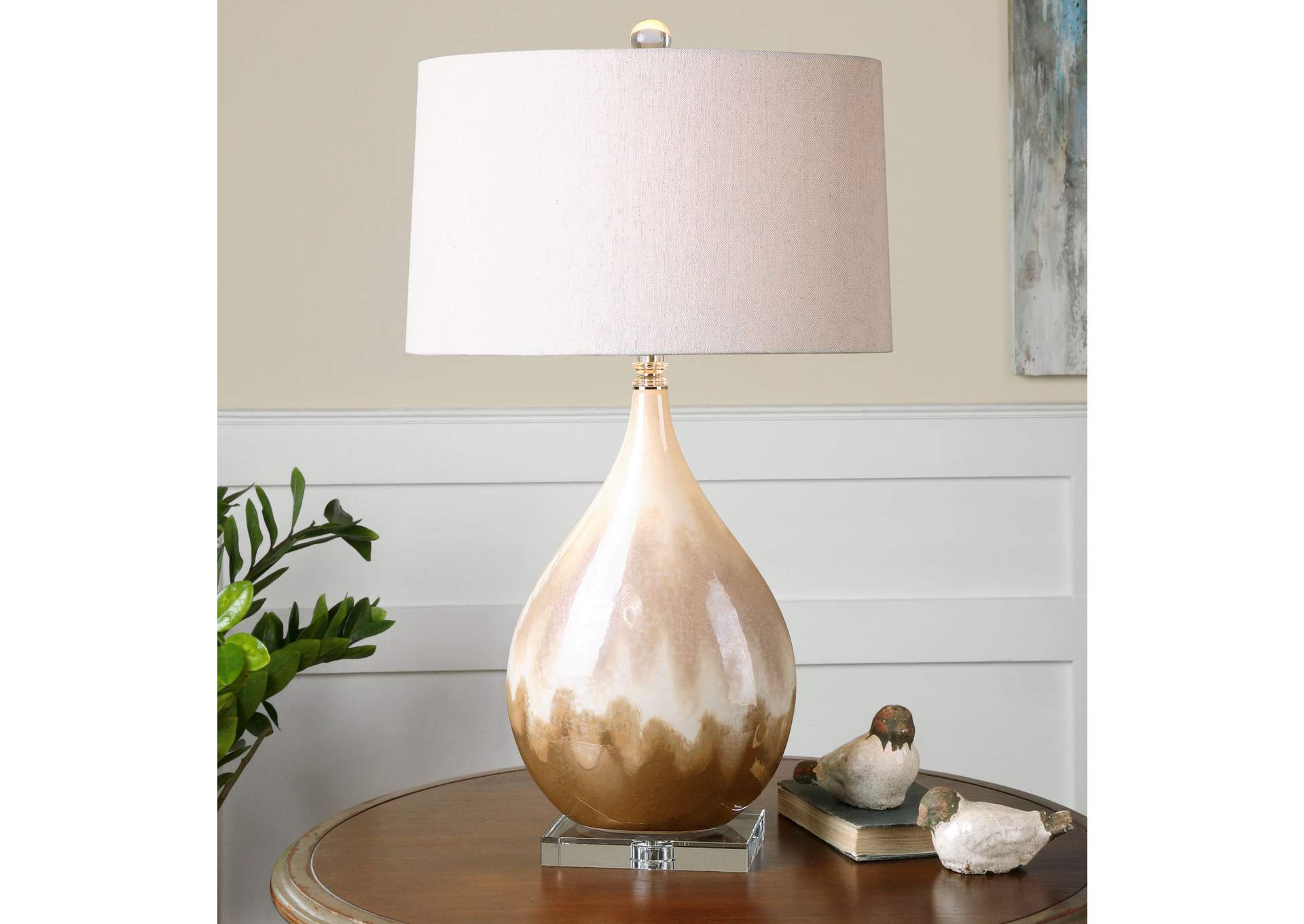 Uttermost Flavian Glazed Ceramic Lamp