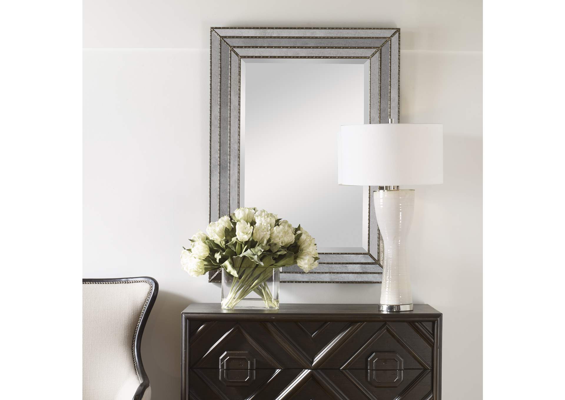 Uttermost Seymour Antique Silver Mirror