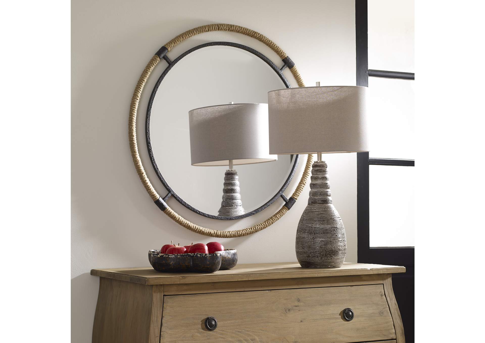 Uttermost Melville Coastal Round Mirror