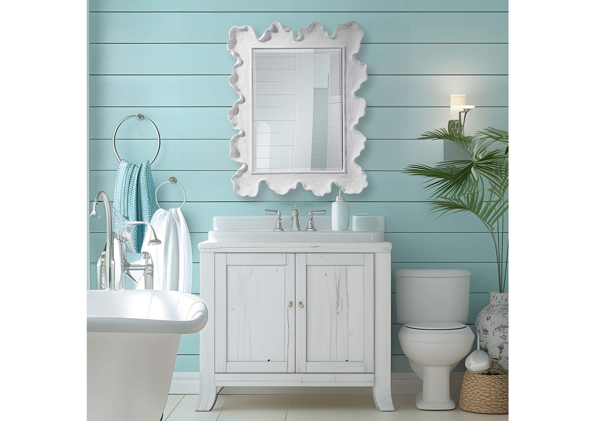 Uttermost Sea Coral Coastal Mirror