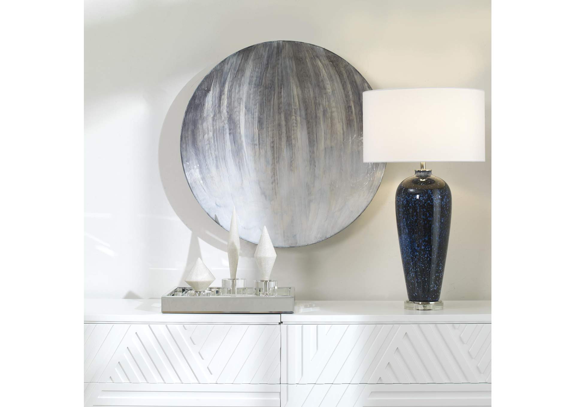 Uttermost Tio White Metal Wall Decor image 3
