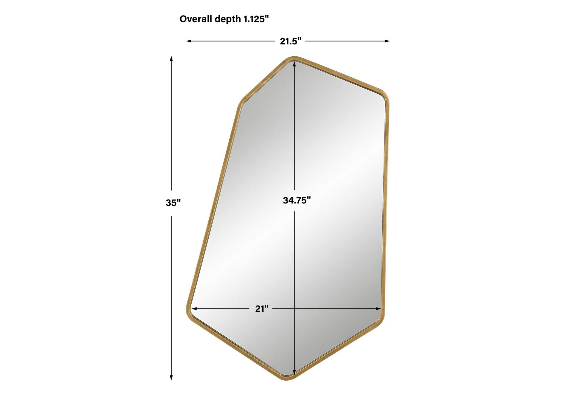 Uttermost Linneah Large Gold Mirror