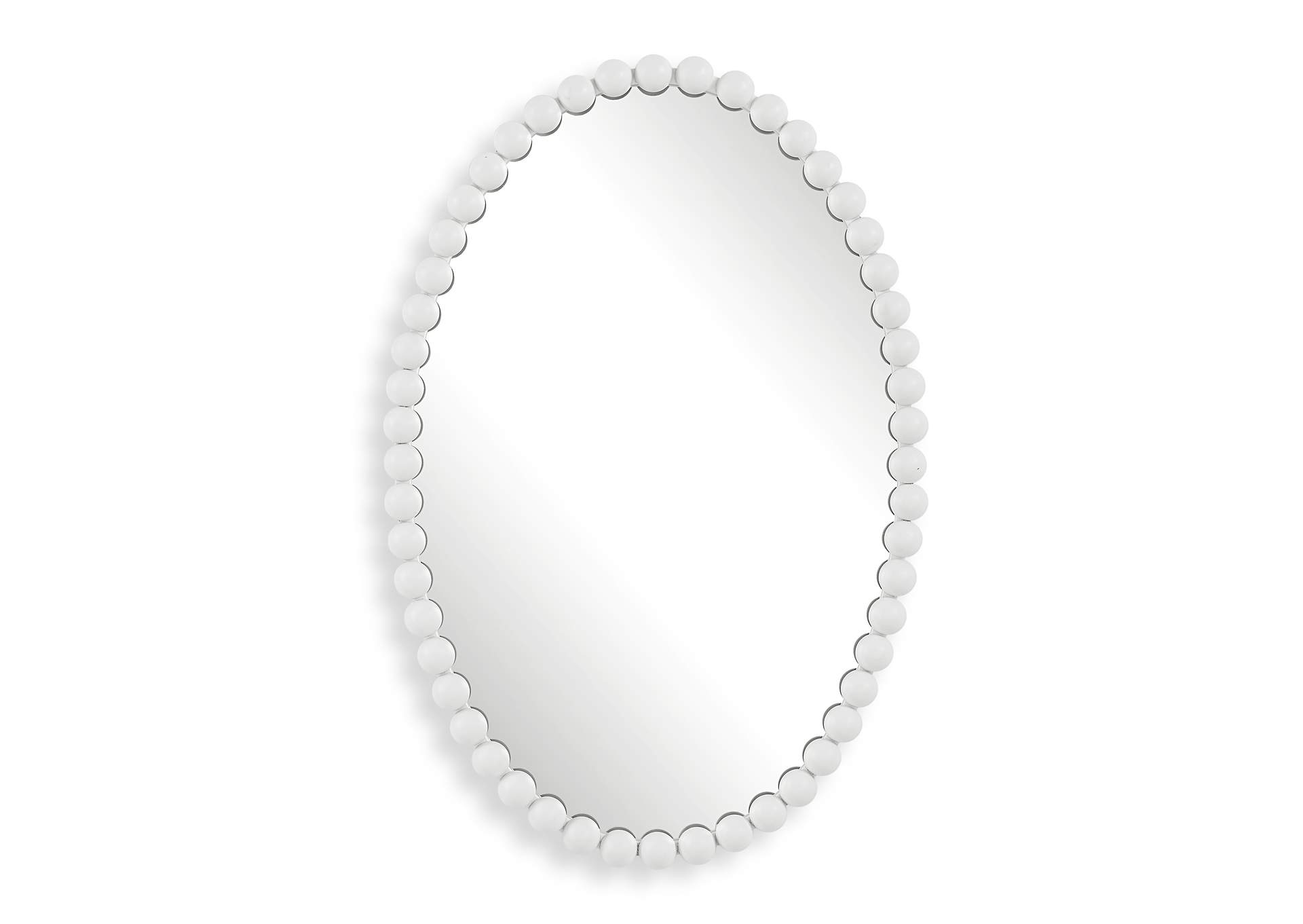 Uttermost Serna White Oval Mirror
