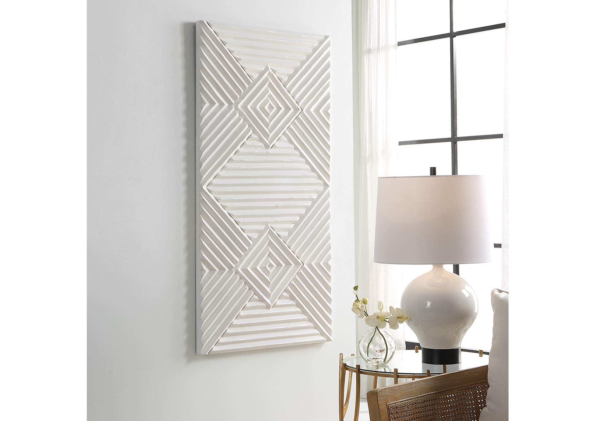 Uttermost Nexus Wood Geometric Wall Decor
