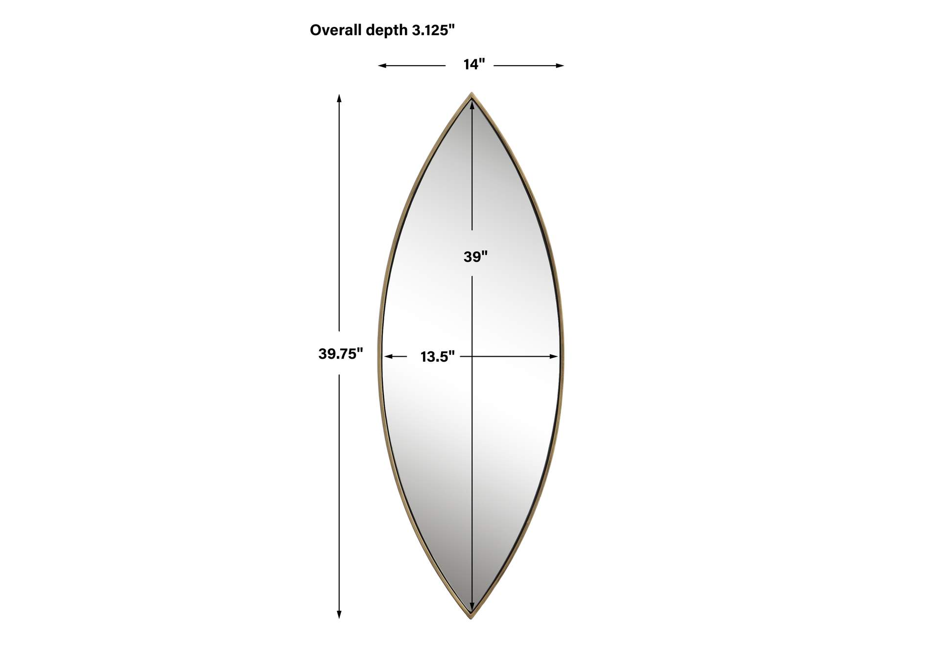 Uttermost Ellipse Gold Mirror
