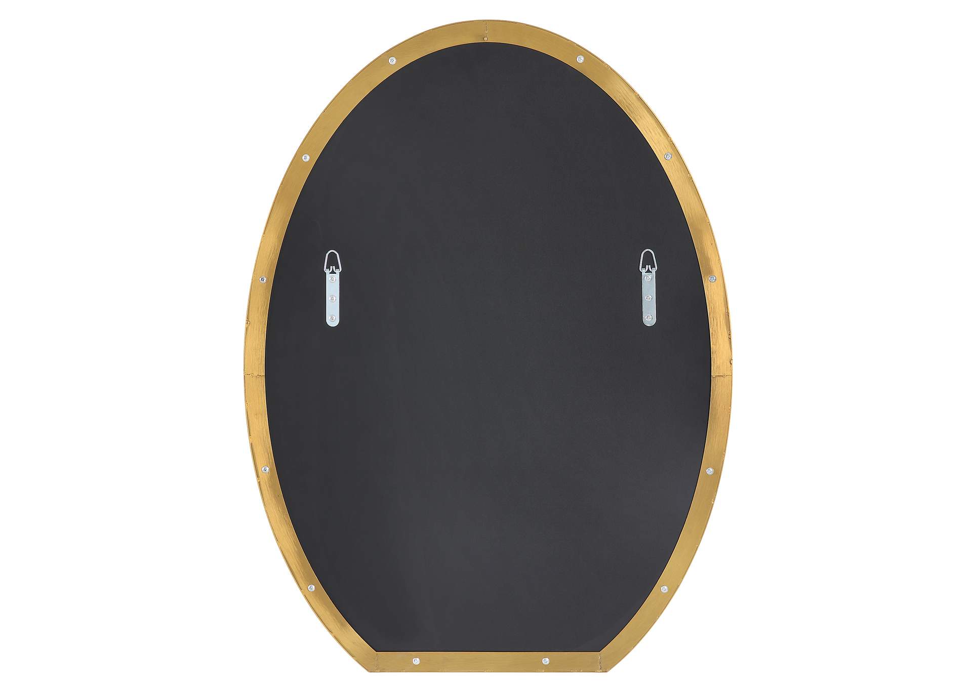 Uttermost Cabell Brass Oval Mirror