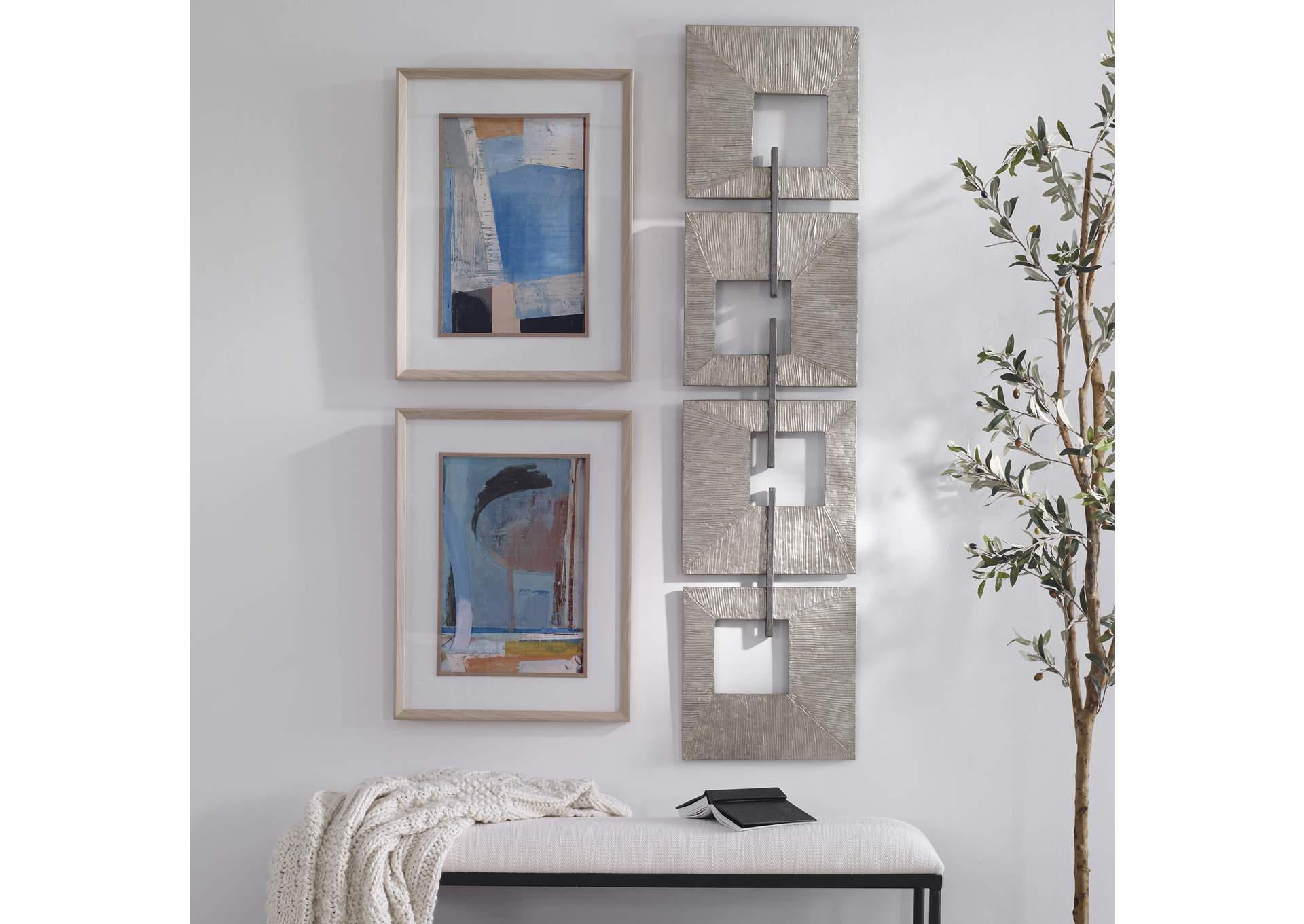 Uttermost Linked Champagne Metal Wall Decor