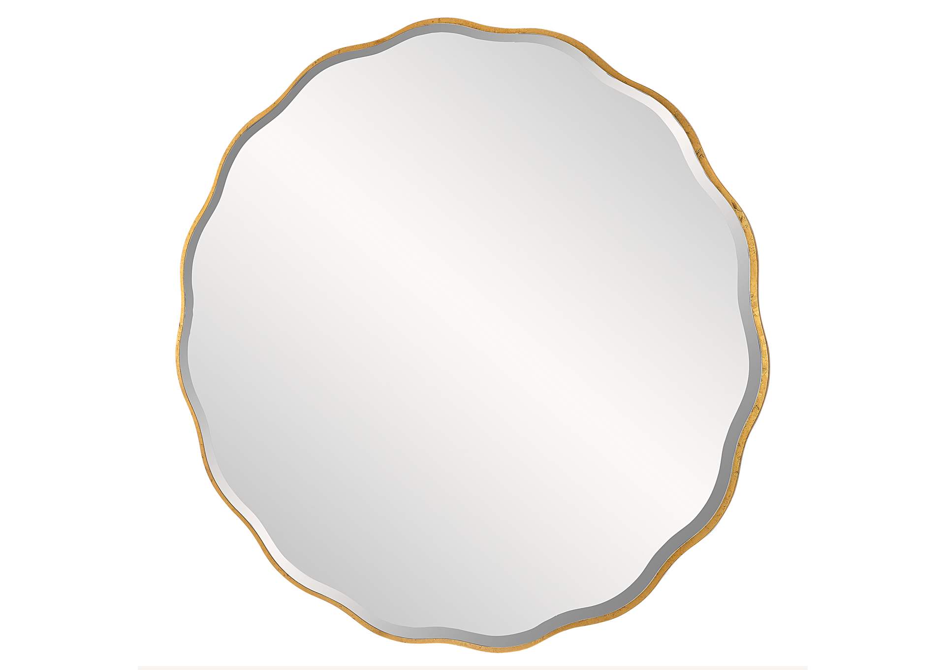 Uttermost Aneta Large Gold Round Mirror