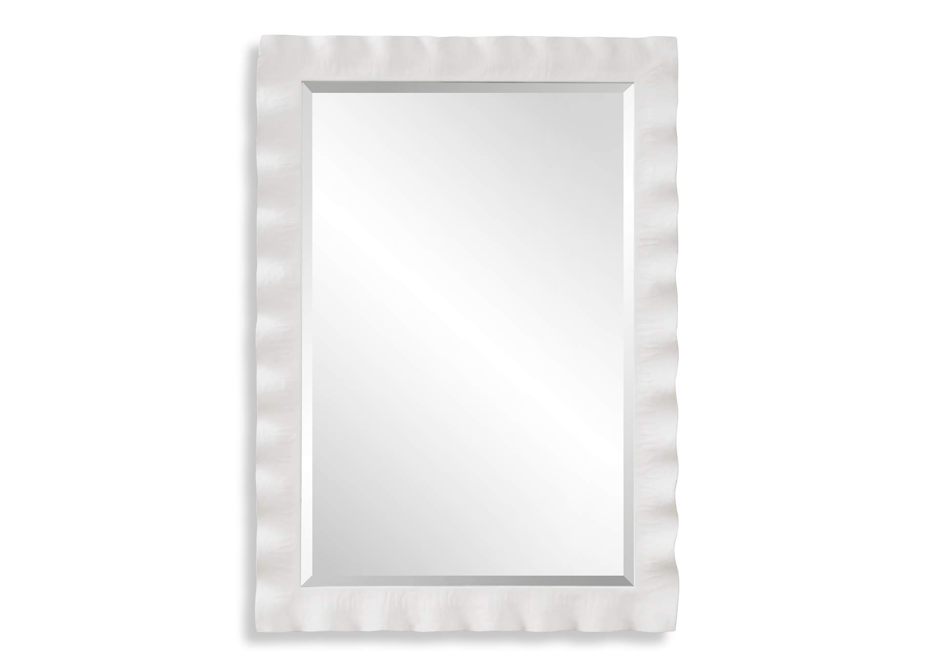Uttermost Haya White Scalloped Mirror