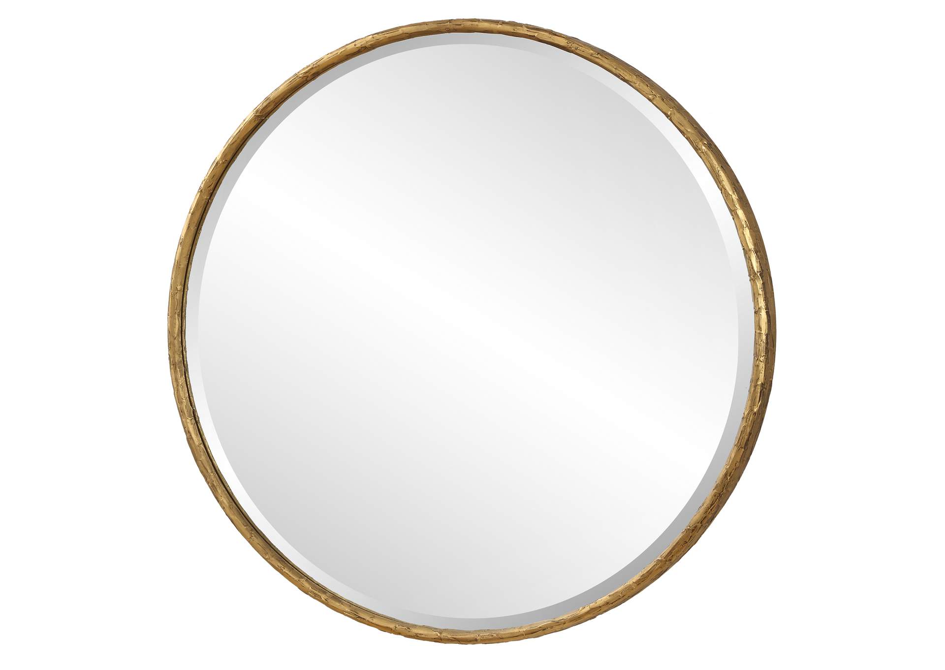 Uttermost Sutton Aged Gold Round Mirror