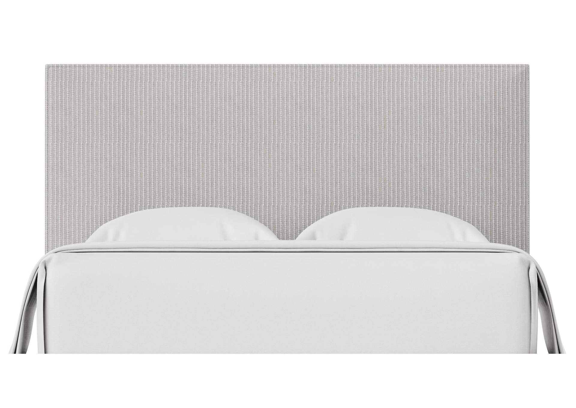 Choices Grey Stripe Amelia Upholstery Hb Queen image 1