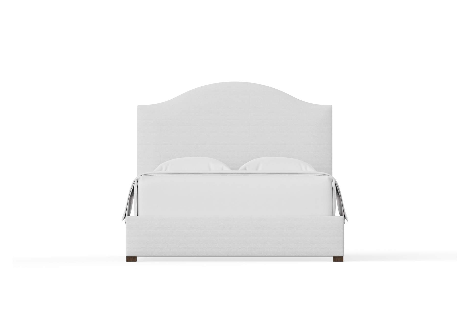 Choices Emily Queen Upholstered Bed - Pure White image 1