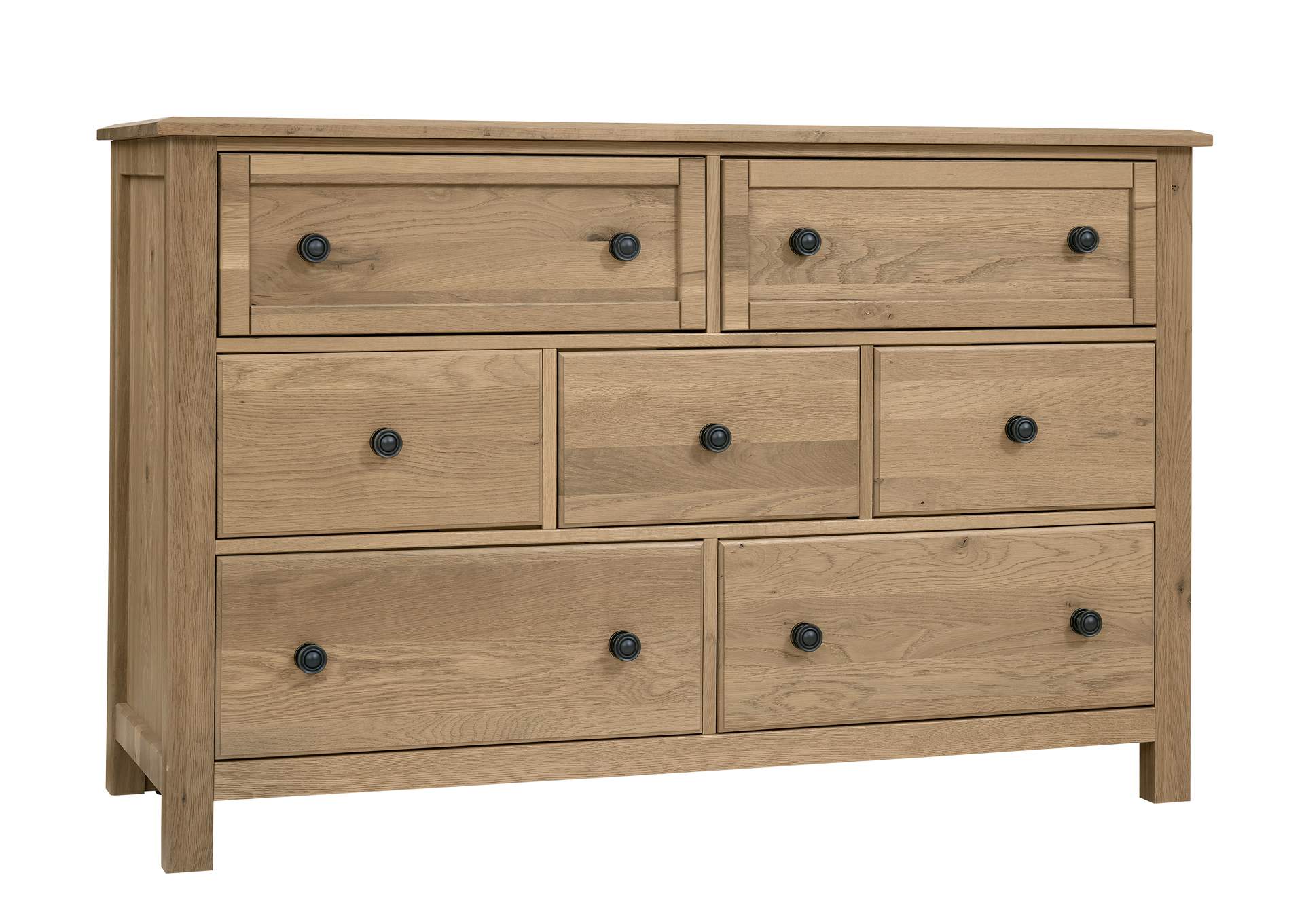 Custom Express-Clear Oak Dresser - 7 Drawer