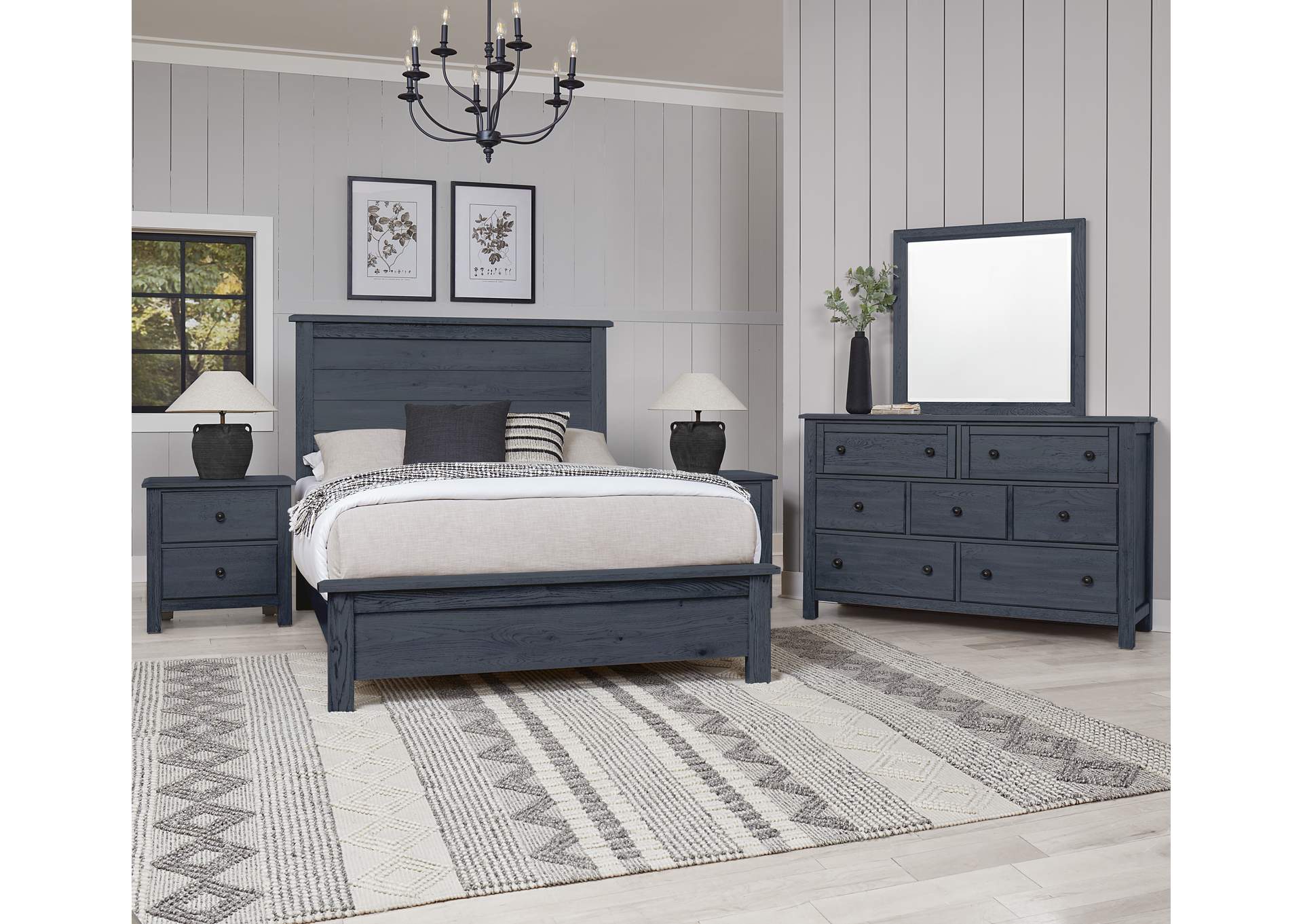 Custom Express - Indigo Queen Farmhouse Bed