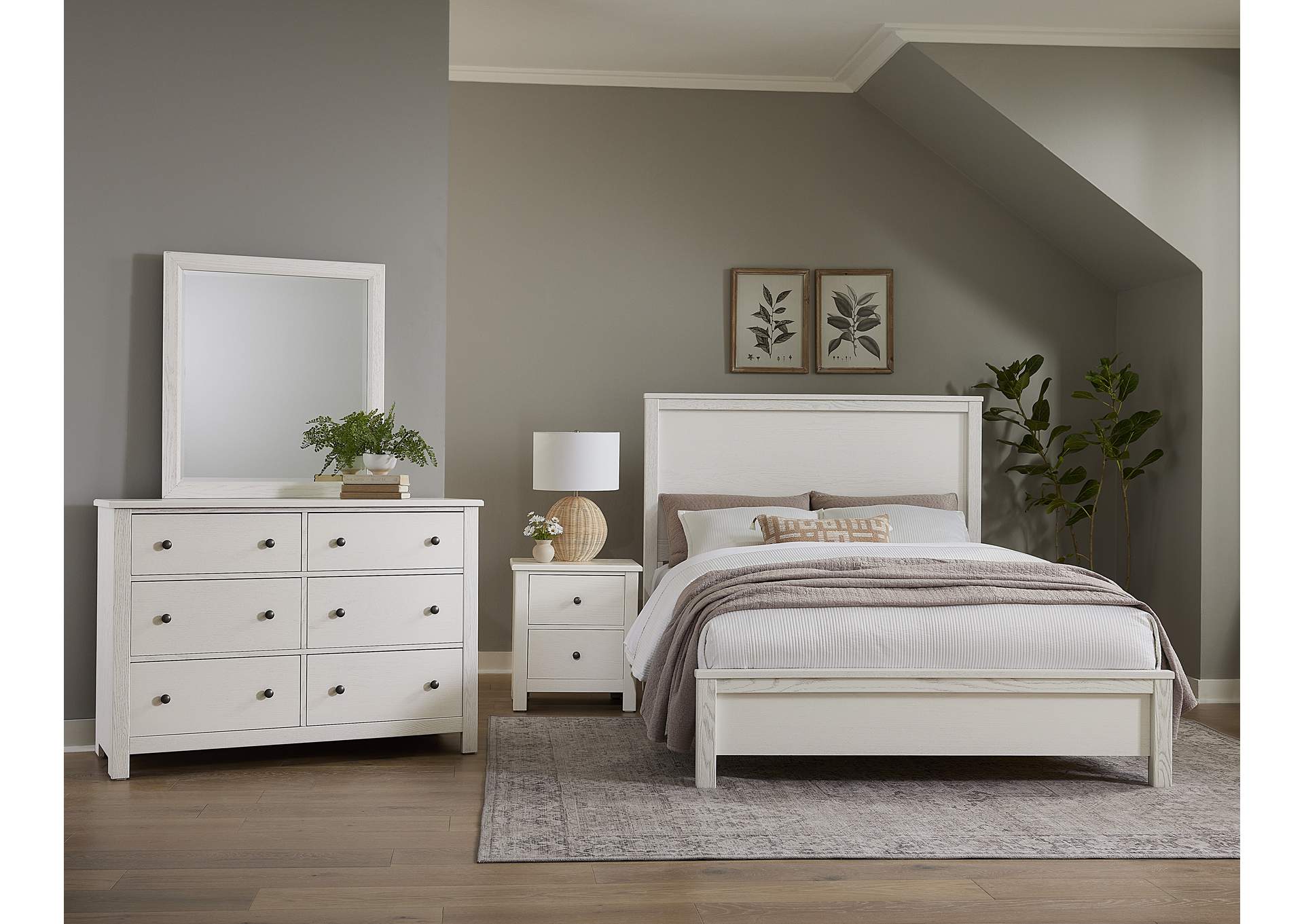 Fundamentals - White King Bed