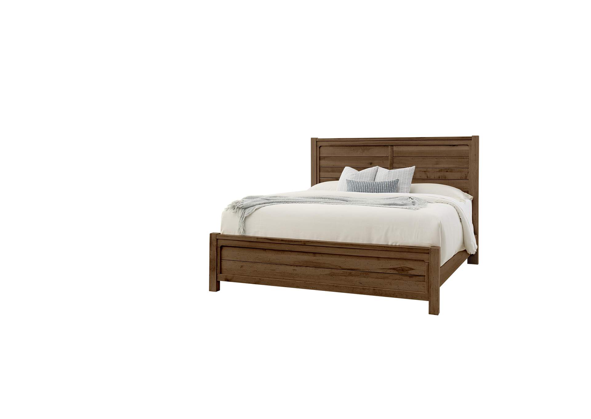 Cool Rustic-Amber King Plank Bed image 1