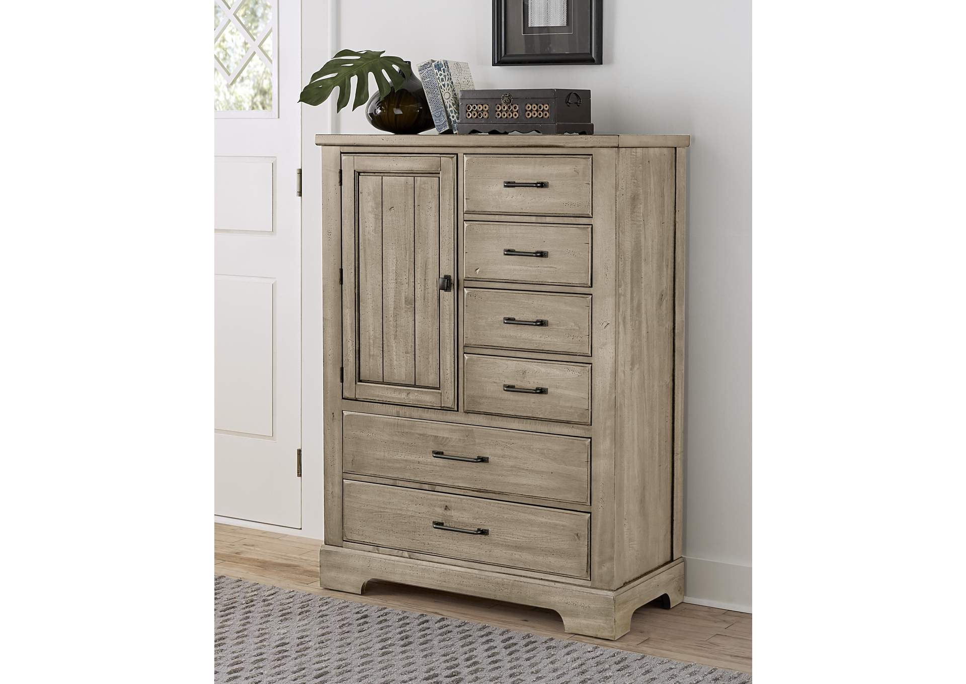 Cool Rustic-Clear Maple Standing Chest