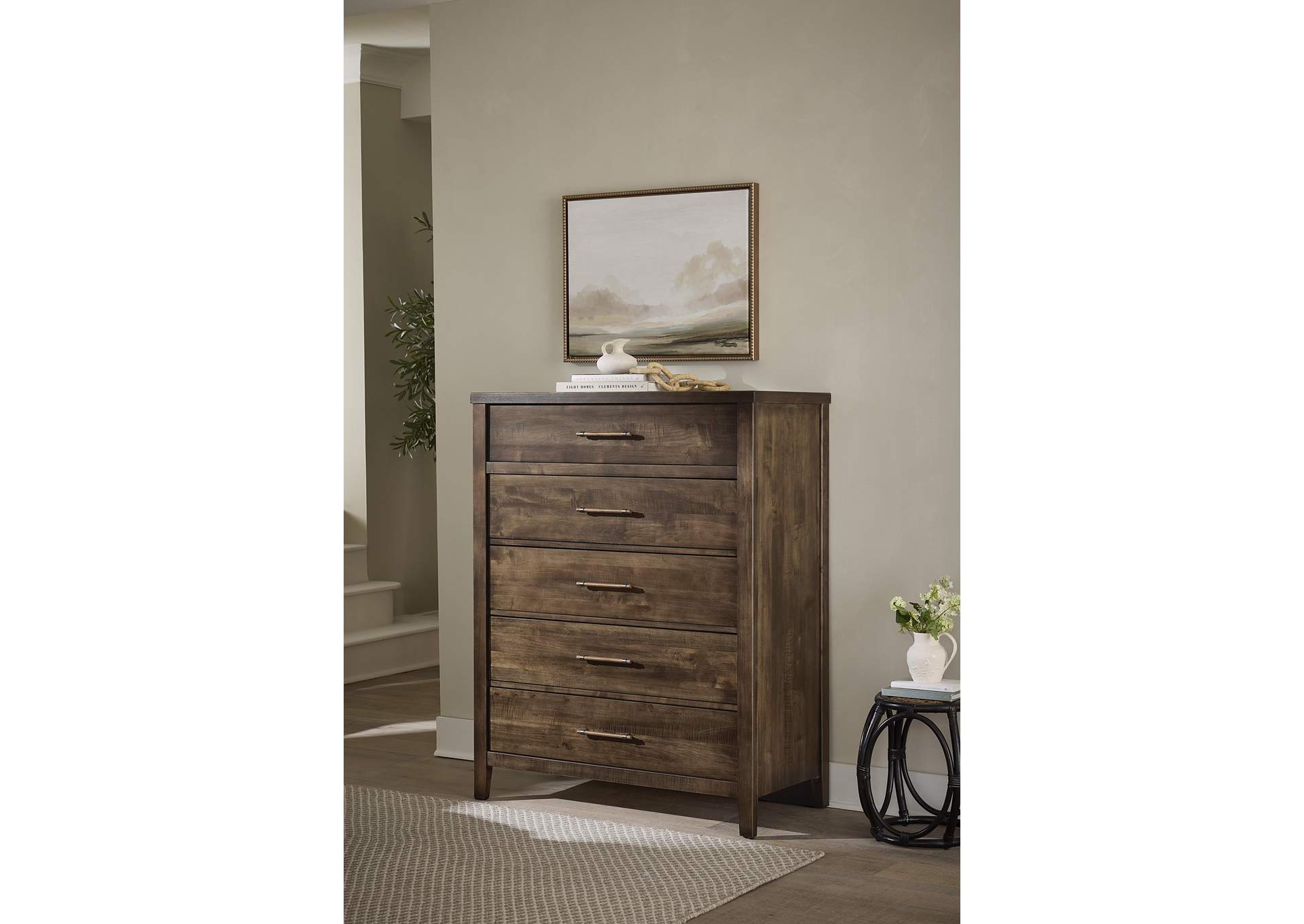 Pure Maple-Maple Syrup Chest - 5 Drawer image 1