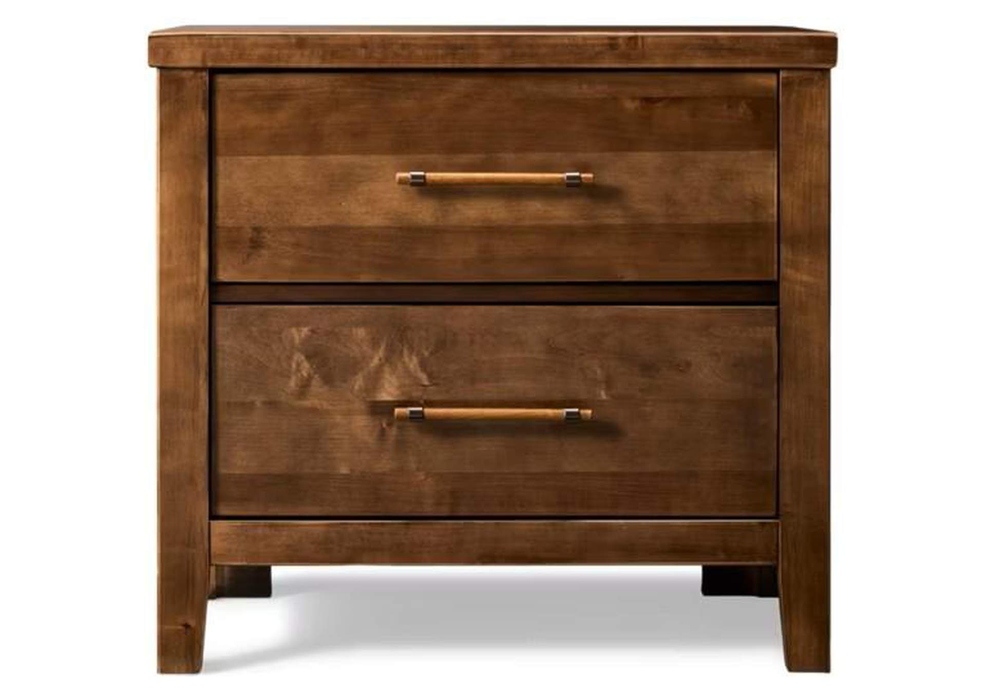 Pure Maple-Maple Syrup Night Stand - 2 Drawer image 1