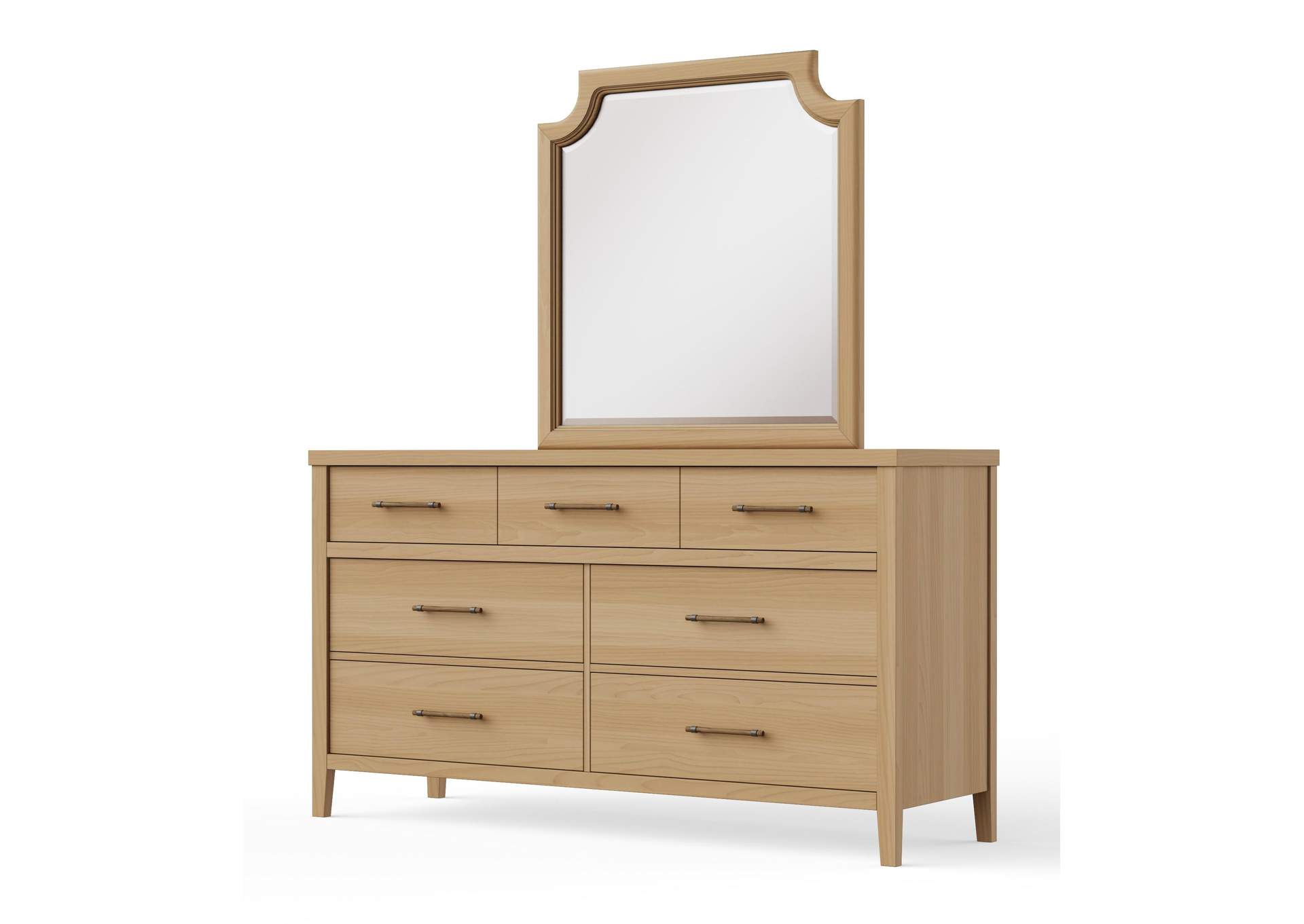 Pure Maple-Natural Maple Dresser - 7 Drawer image 3