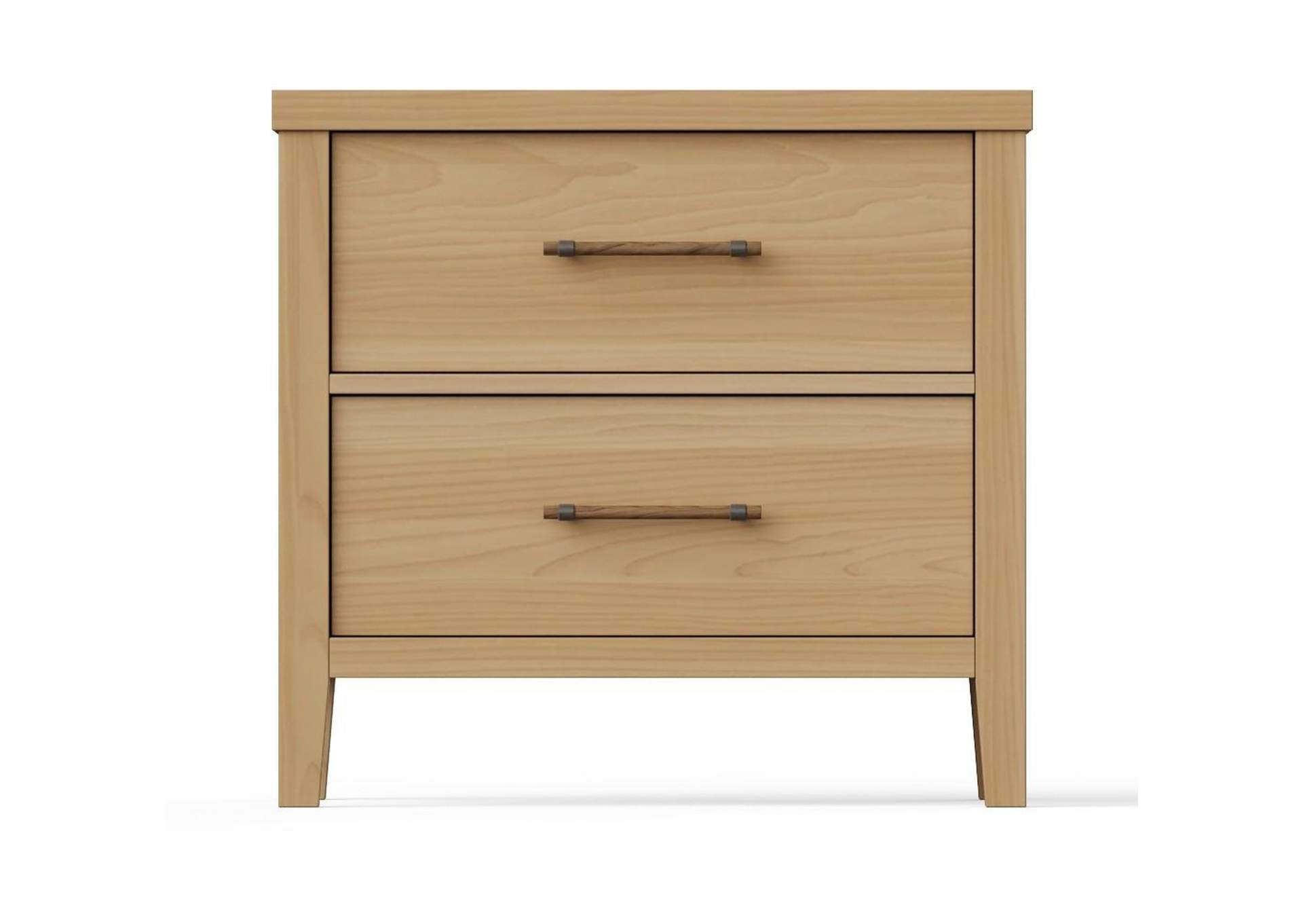 Pure Maple-Natural Maple Night Stand - 2 Drawer image 1