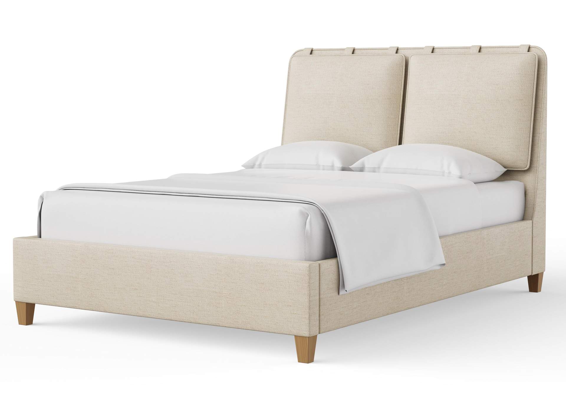 Nordhaven-Two-Tone Queen Upholstery Bed-Sandstone image 1