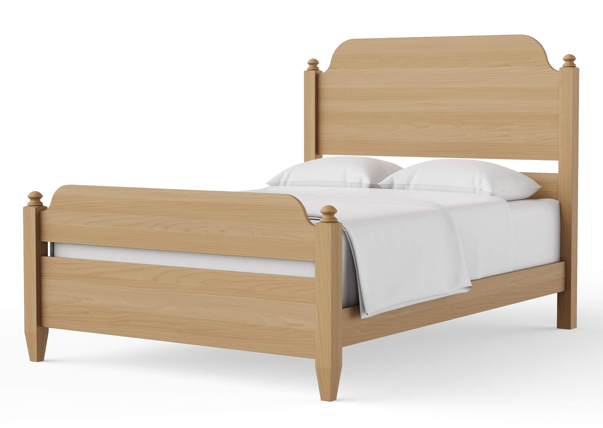 Pure Maple-Natural Maple King Poster Bed image 1