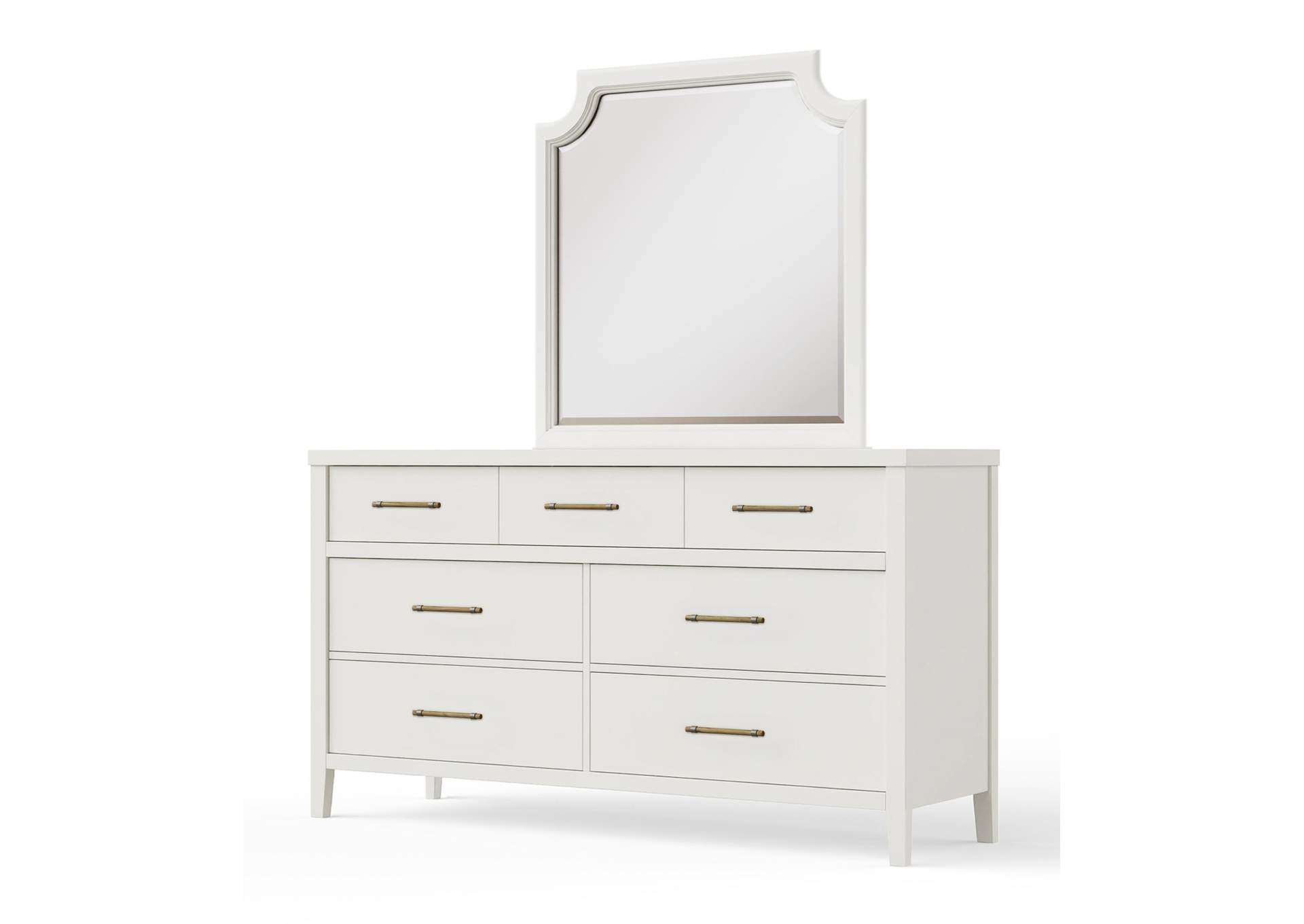 Pure Maple-Cottage White Dresser - 7 Drawer image 1
