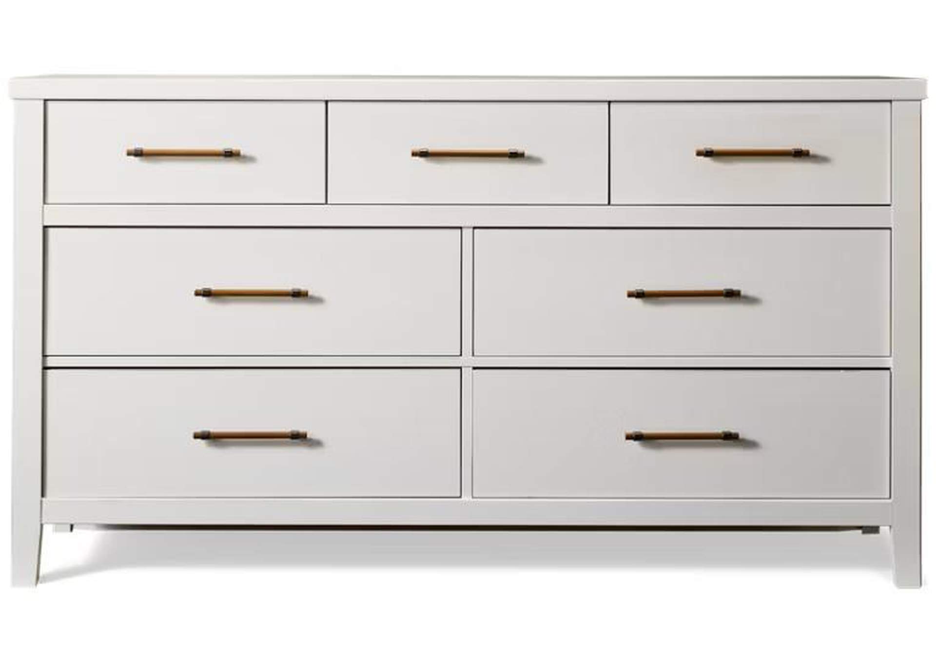 Pure Maple-Cottage White Dresser - 7 Drawer image 1
