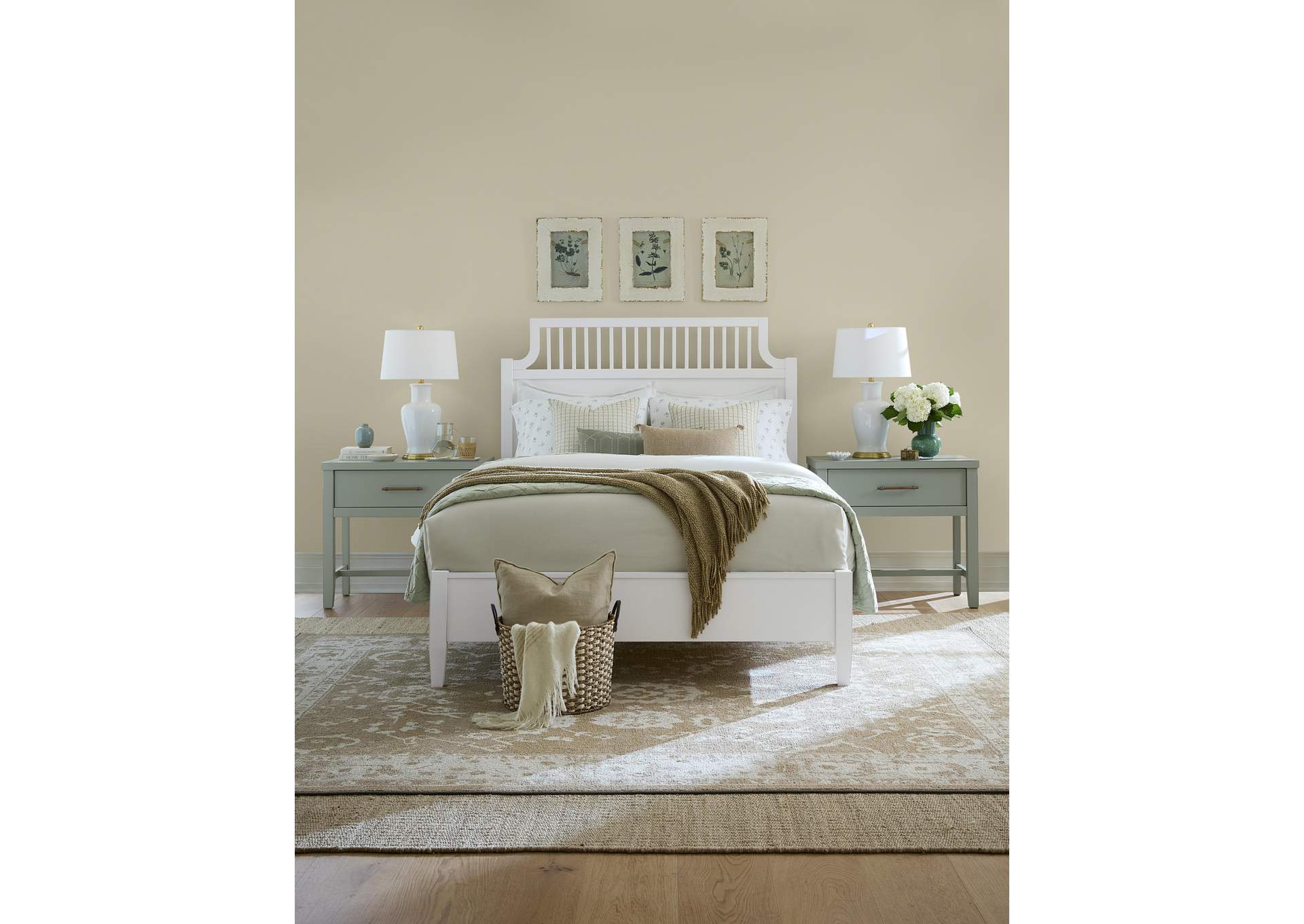 Pure Maple-Cottage White Queen Garden Bed image 4