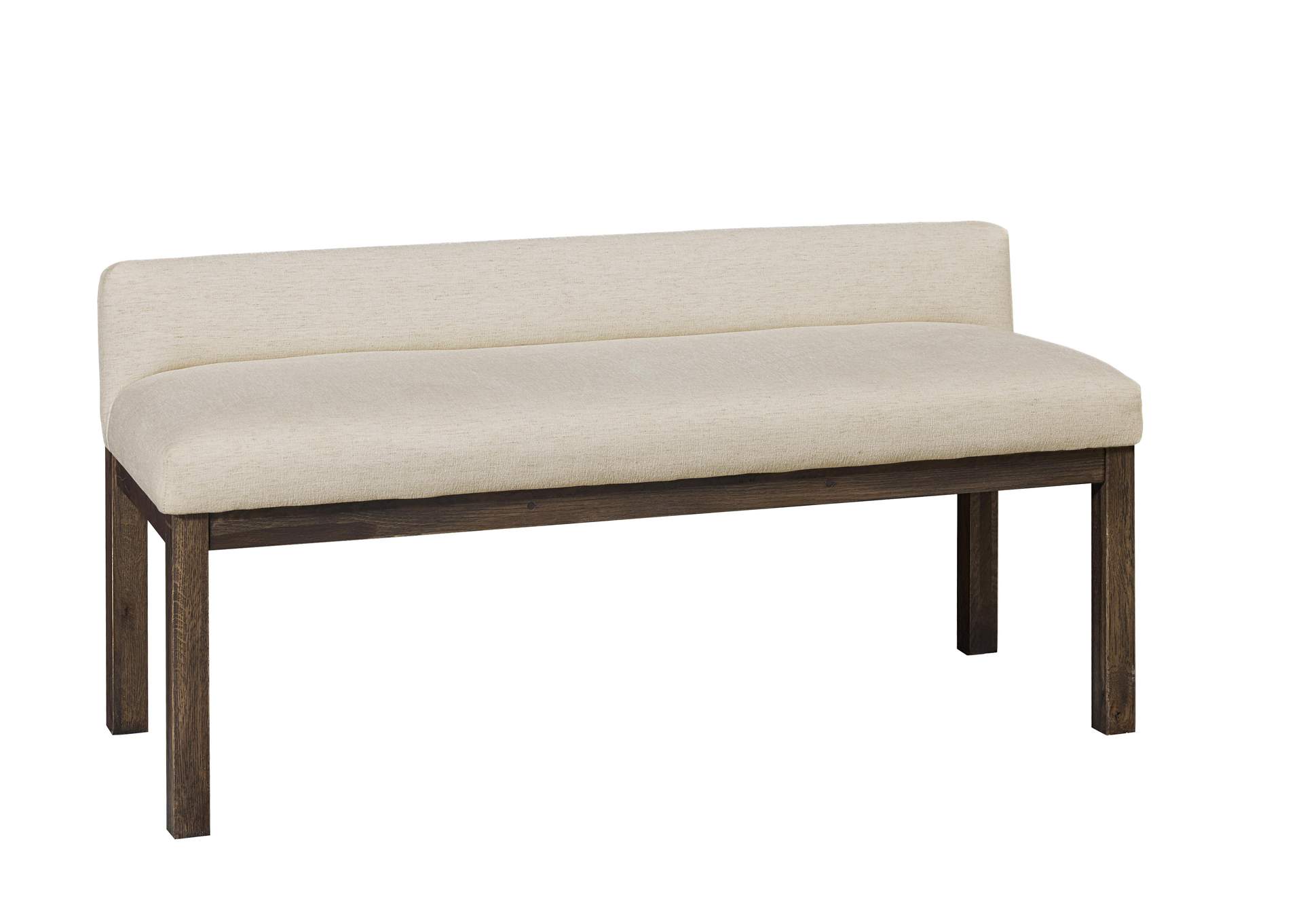 Joinery-Espresso Oak Ivory Cream Upholstery Bench image 1