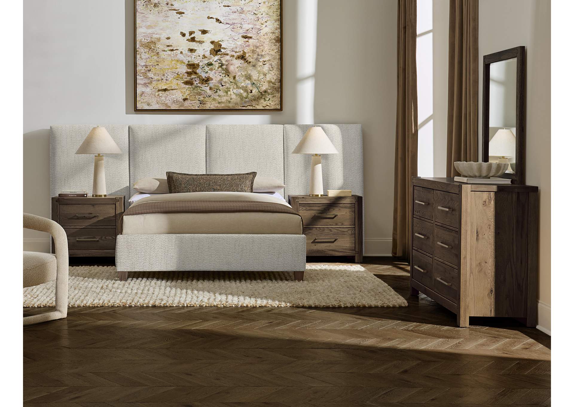 Joinery-Espresso Oak Queen Upholstery Wall Bed-Labradoodle image 4