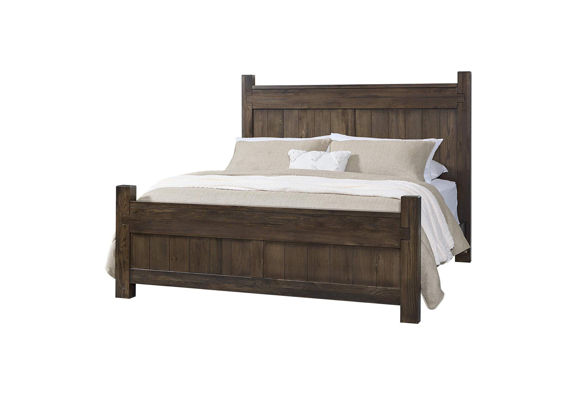 Joinery-Espresso Oak California King Poster Bed image 1