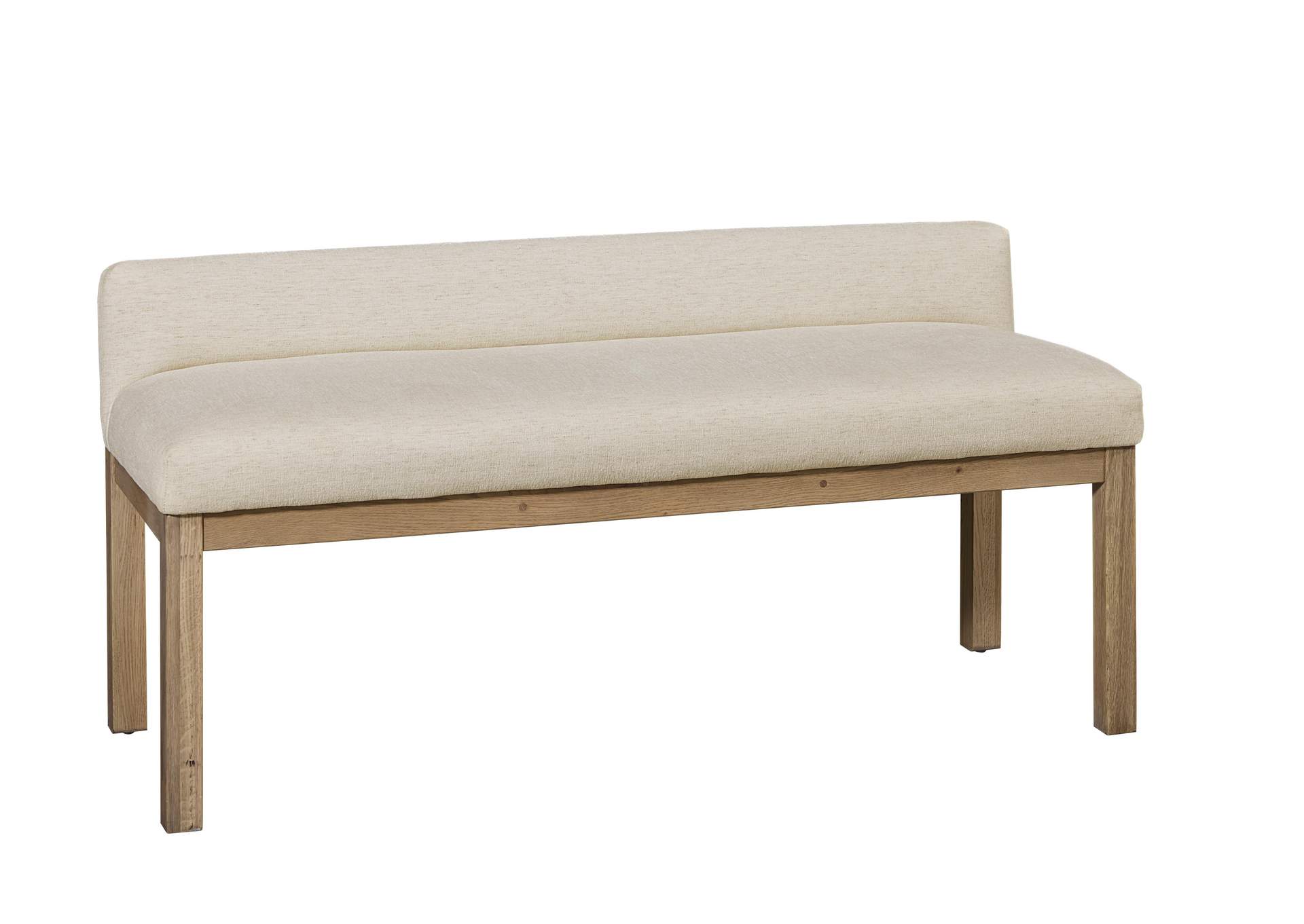 Joinery-Natural Oak Ivory Cream Upholstery Bench image 1
