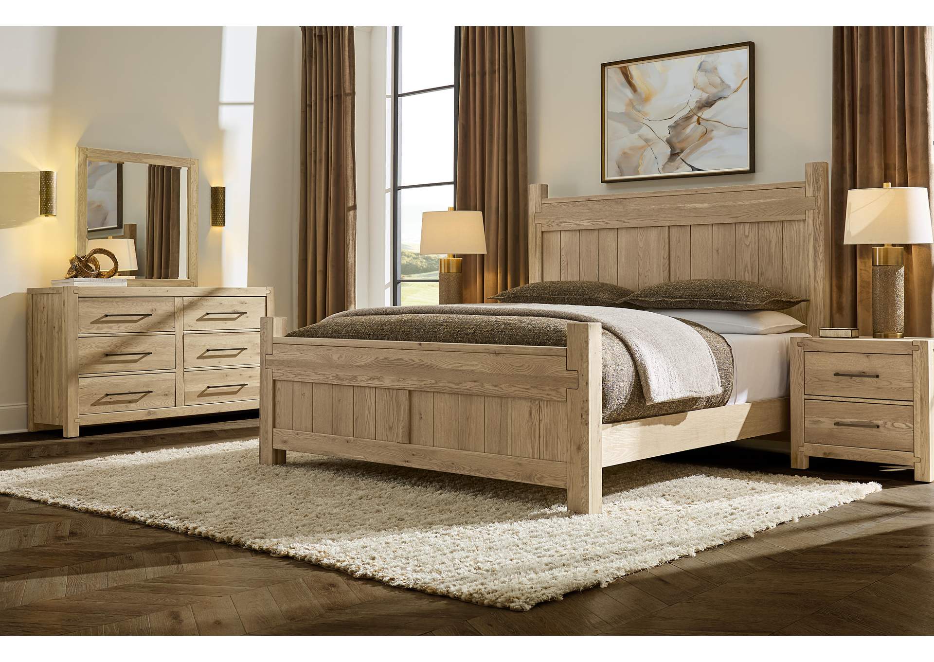 Joinery-Natural Oak King Poster Bed image 4