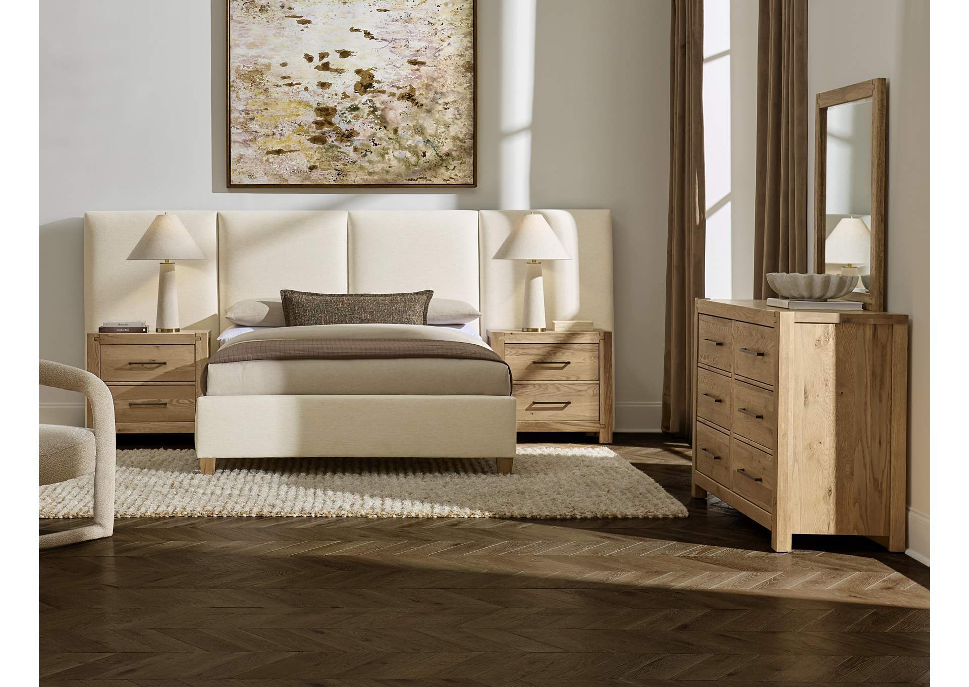 Joinery-Natural Oak Night Stand - 2 Drawer image 6