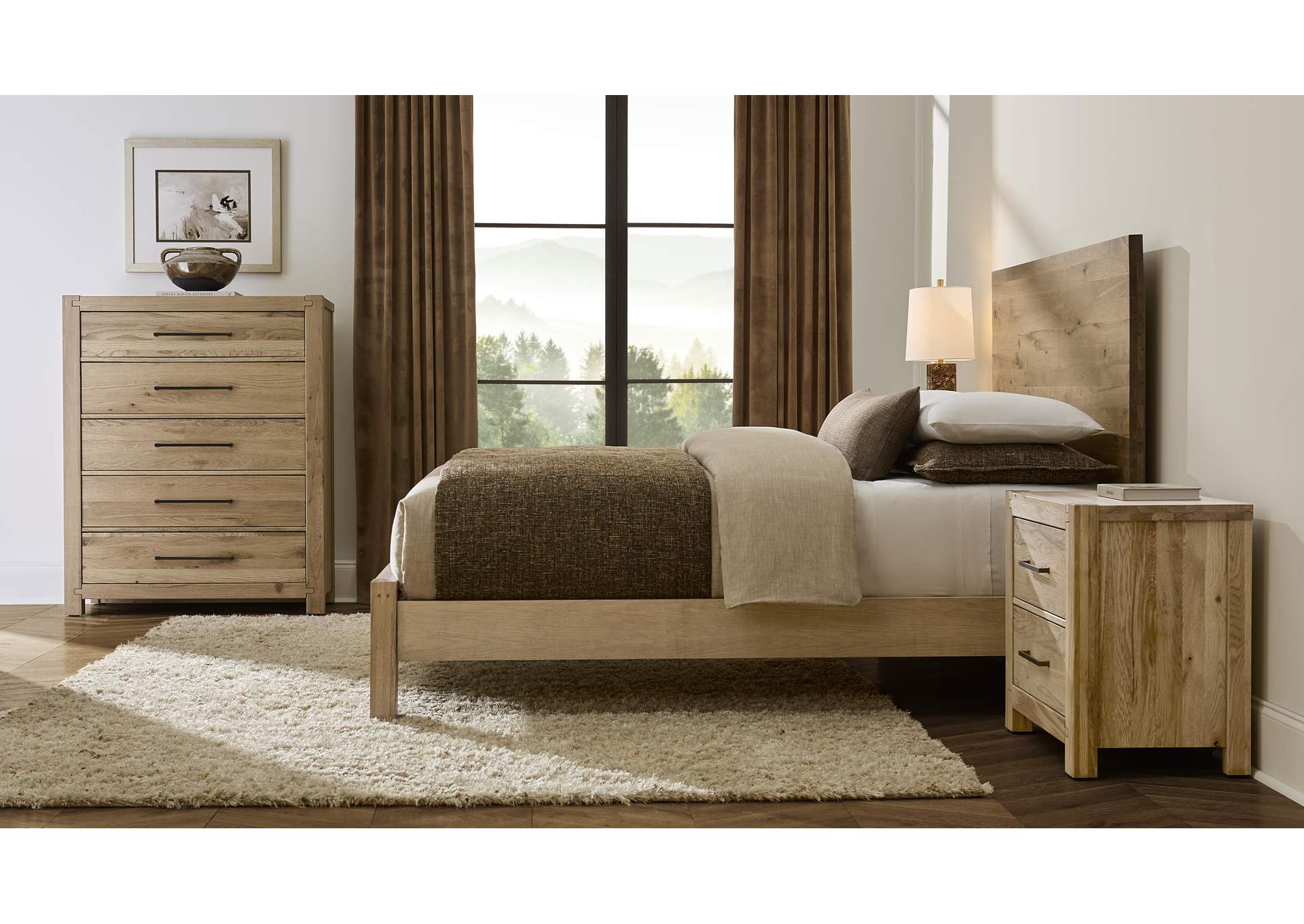 Joinery-Natural Oak Queen Plank Bed image 3