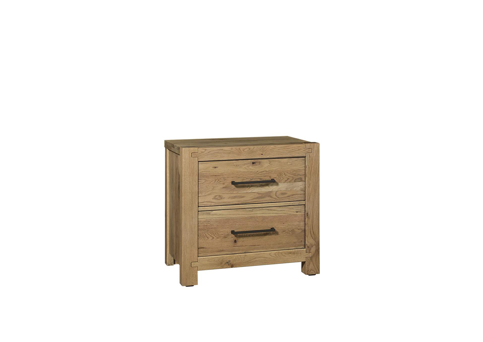 Joinery-Natural Oak Night Stand - 2 Drawer image 1