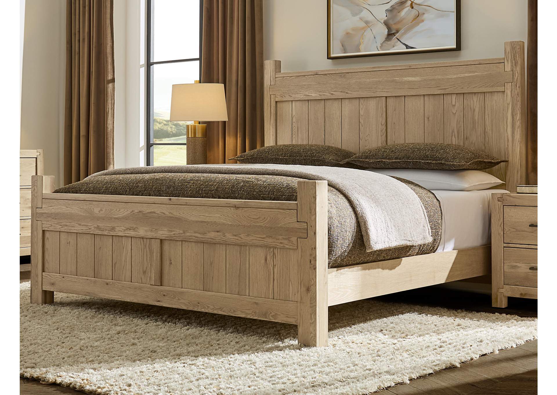 Joinery-Natural Oak King Poster Bed image 5