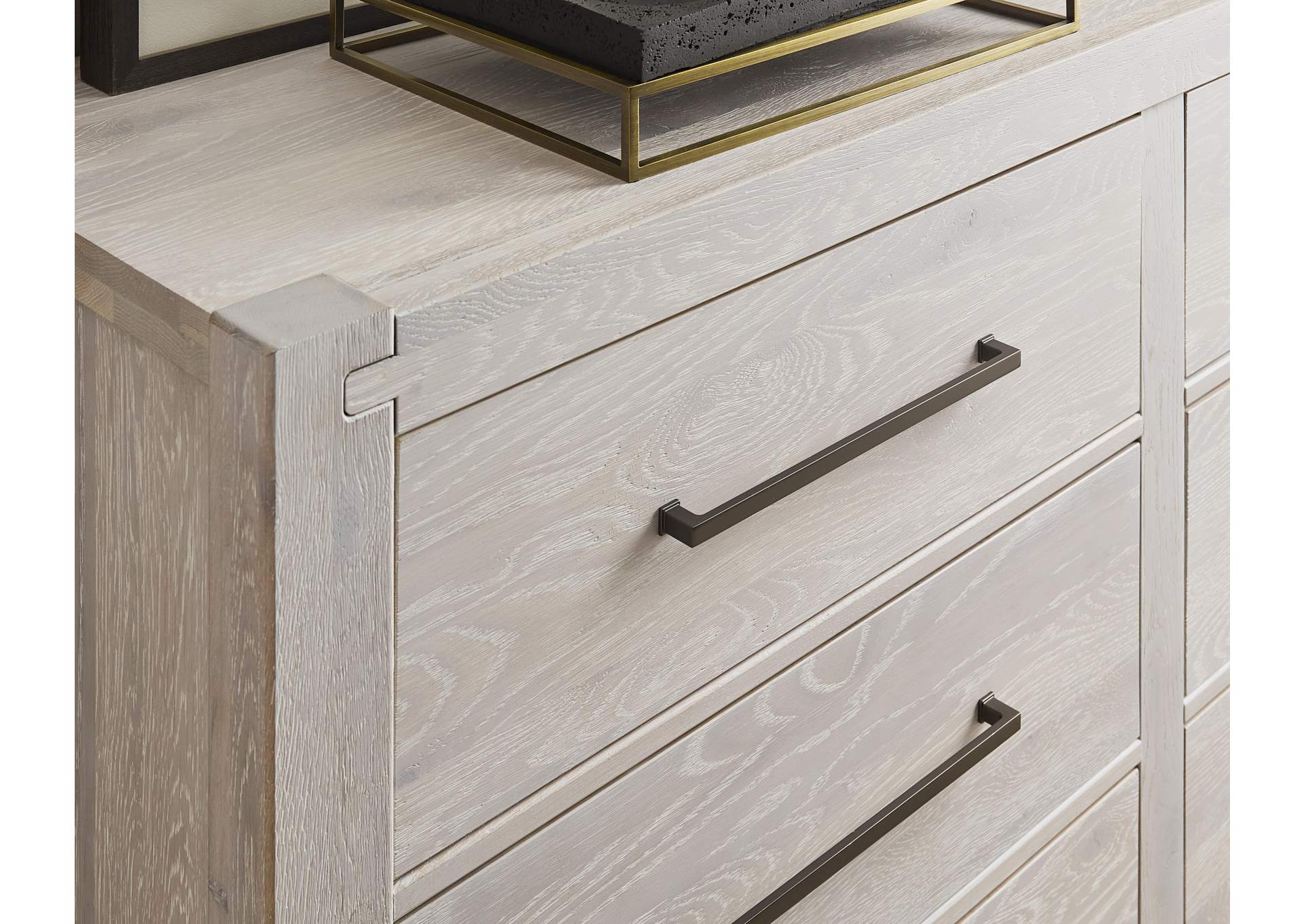 Joinery-Washed White Oak Dresser - 6 Drawer image 7