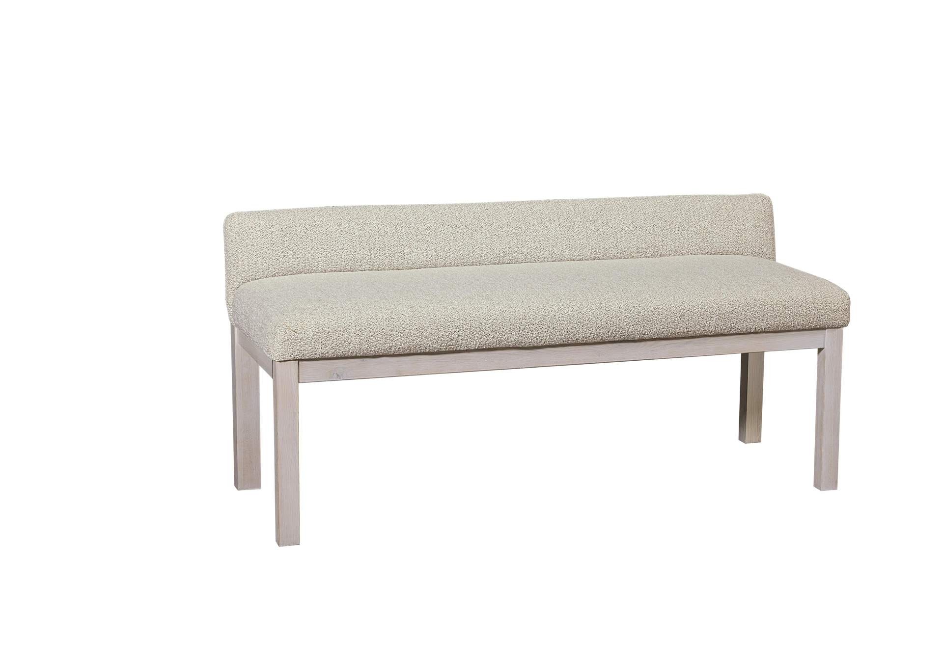 Joinery-Washed White Oak Labradoodle Upholstery Bench image 1